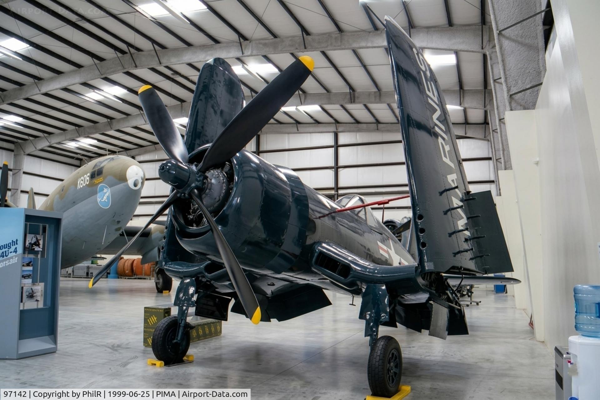97142, Vought F4U-4 Corsair C/N 9296, 97142 Vought F-4U4 Corsair USMC Pima 