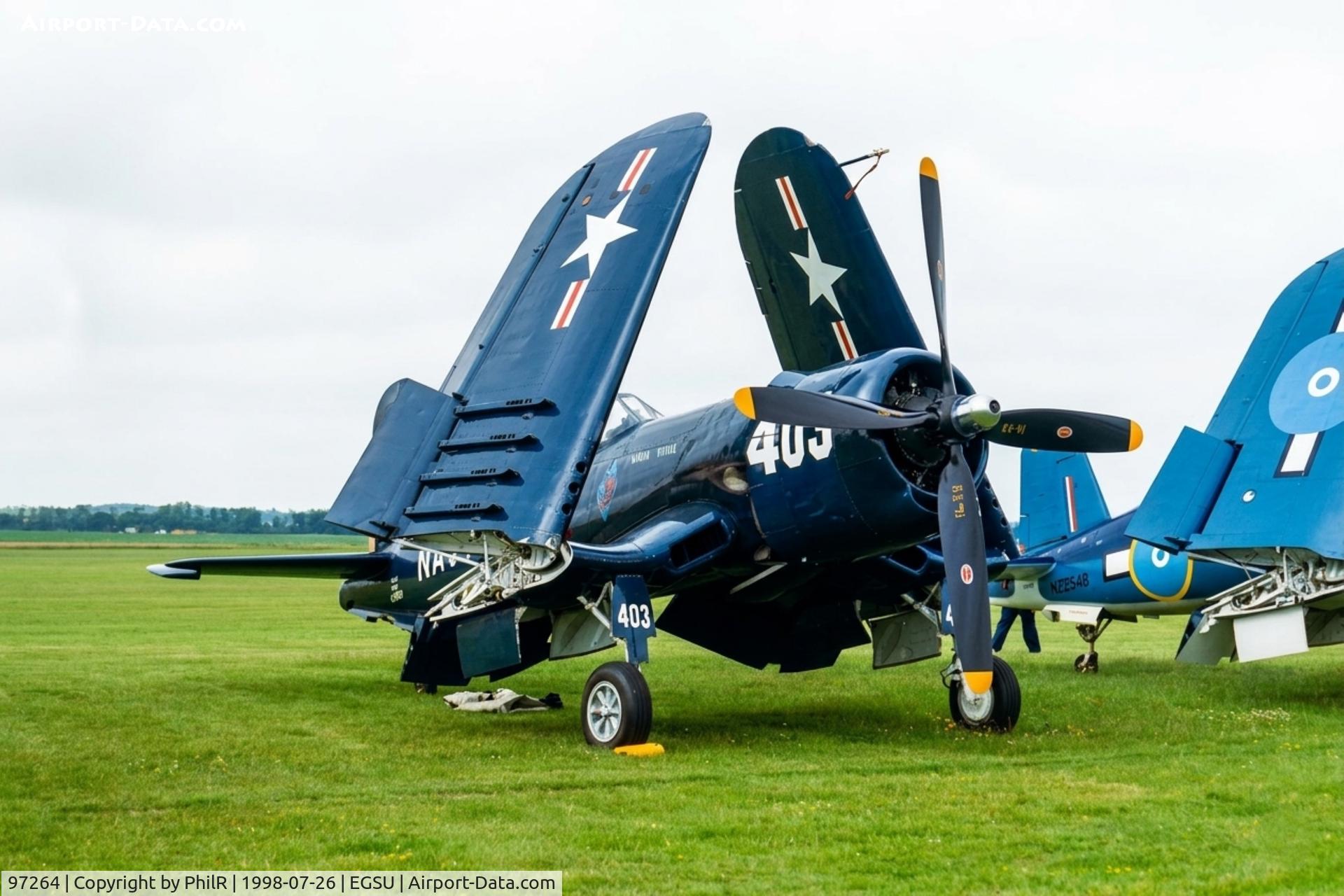 97264, 1945 Vought F4U-4 Corsair C/N 9418, 97264 (F-AZVJ) 1945 Vought F4U-4 Corsair USN Duxford 
