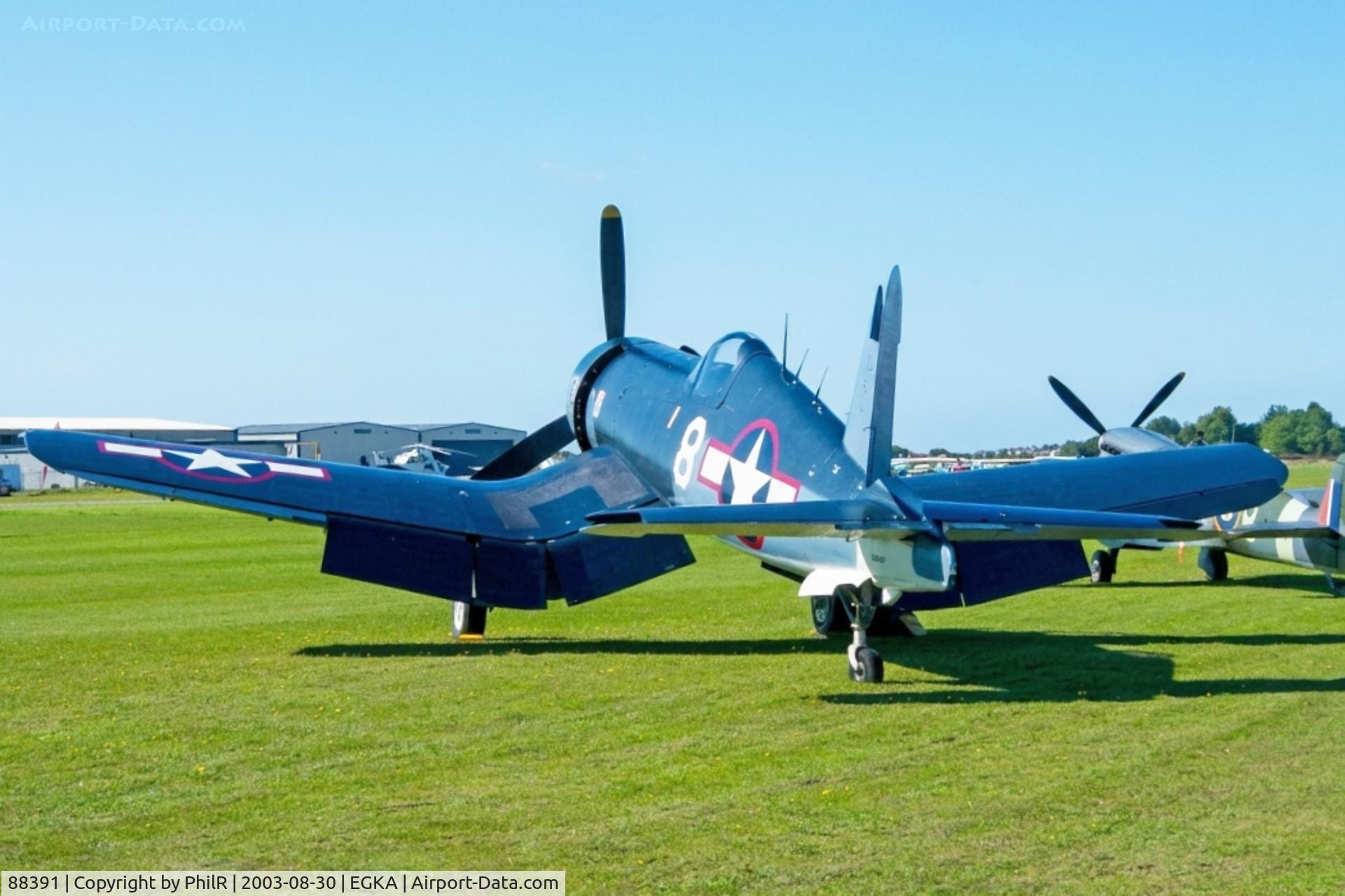 88391, 1945 Goodyear FG-1D Corsair C/N 3205, 88391 (G-BUXL, ZK-COR) Vought FG-1D Corsair USN Shoreham Airshow 