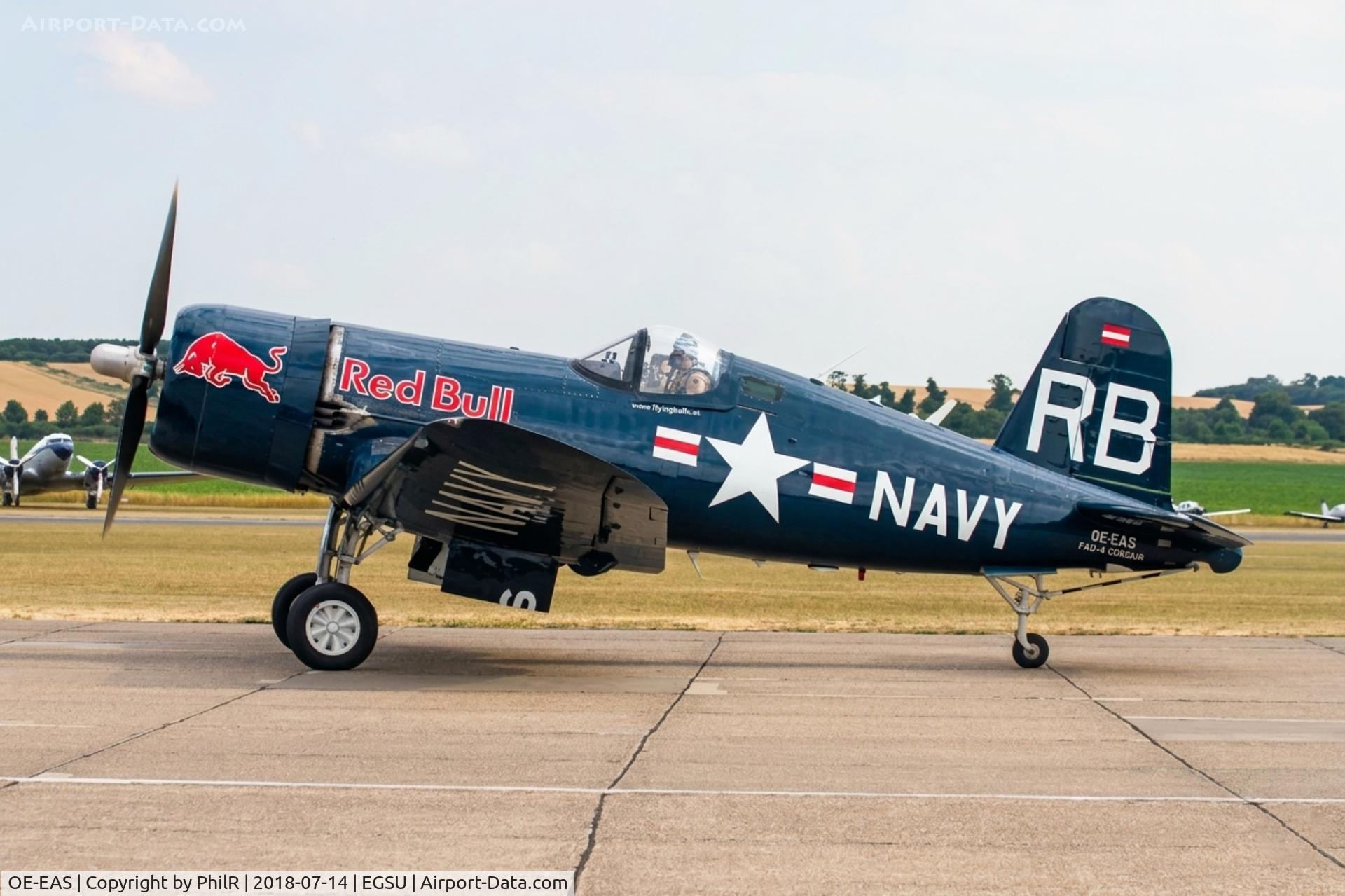 OE-EAS, 1945 Vought F4U-4 Corsair C/N 9149, OE-EAS (96995 USN) 1945 Vought F4U-4 Corsair Red Bull Flying Legends Duxford 