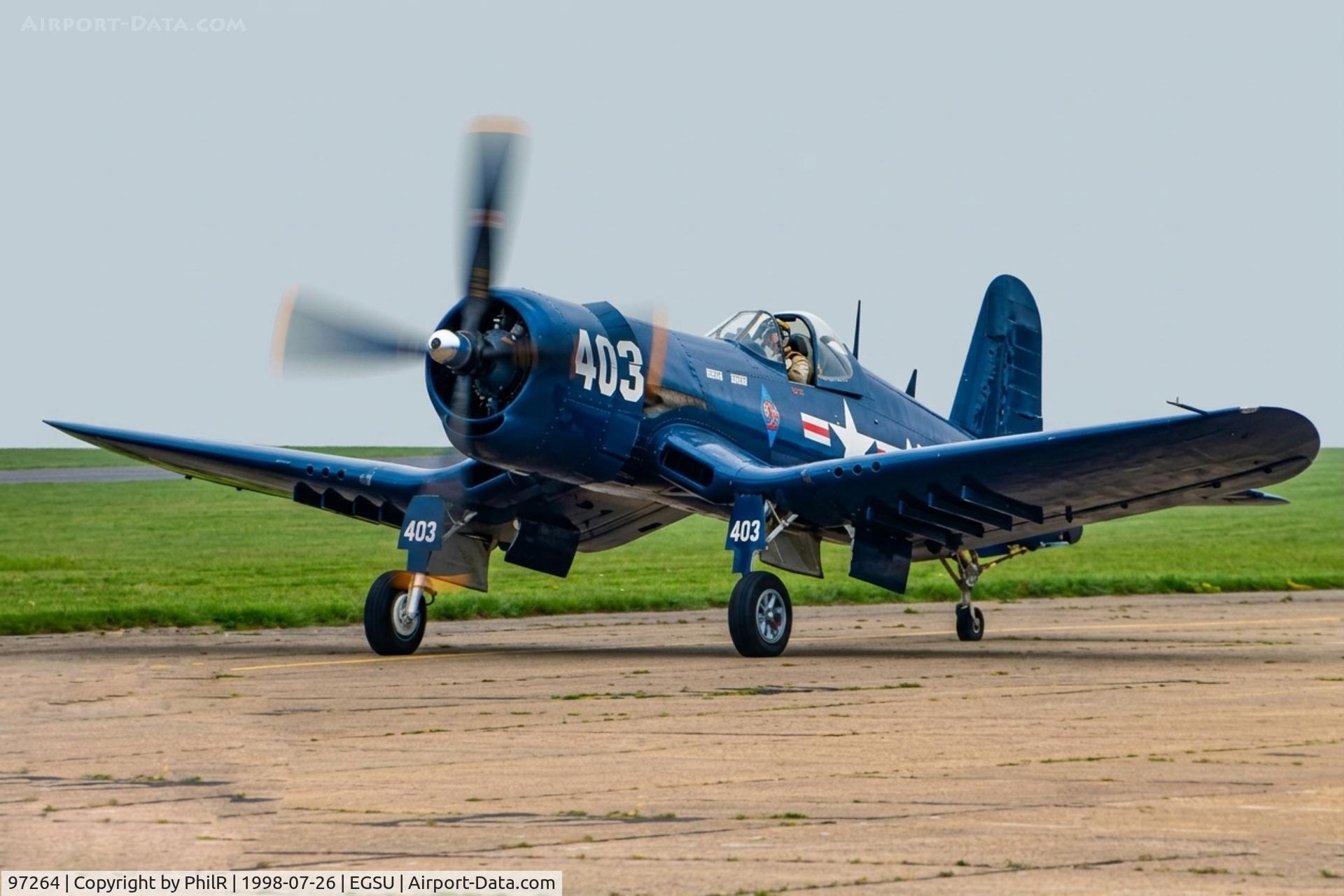 97264, 1945 Vought F4U-4 Corsair C/N 9418, 97264 (F-AZVJ) 1945 Vought F4U-4 Corsair USN Duxford 
