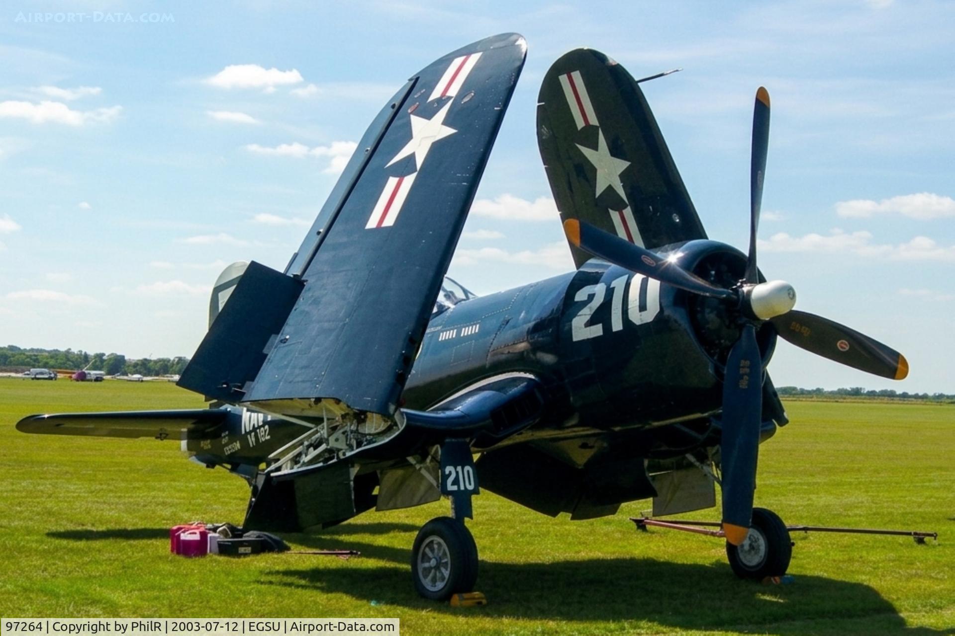 97264, 1945 Vought F4U-4 Corsair C/N 9418, 97264 (F-AZVJ) Vought F4U-4 Corsair USN Duxford 
