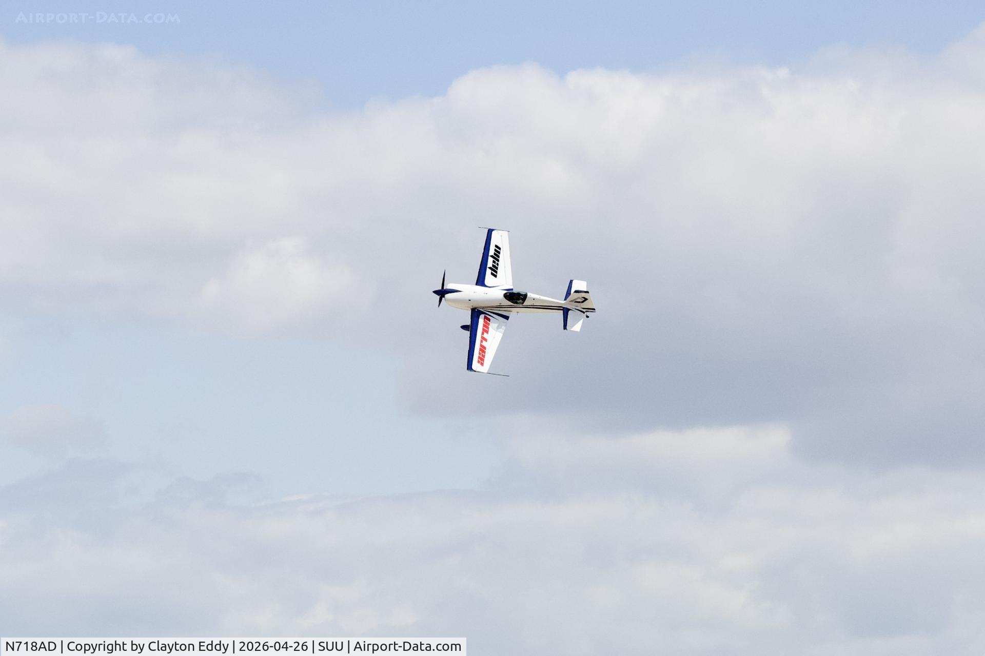 N718AD, 2014 Extra Flugzeugbau EA-330/SC (300/SC) C/N SC052, Wings Over Solano Airshow Travis AFB in California 2026