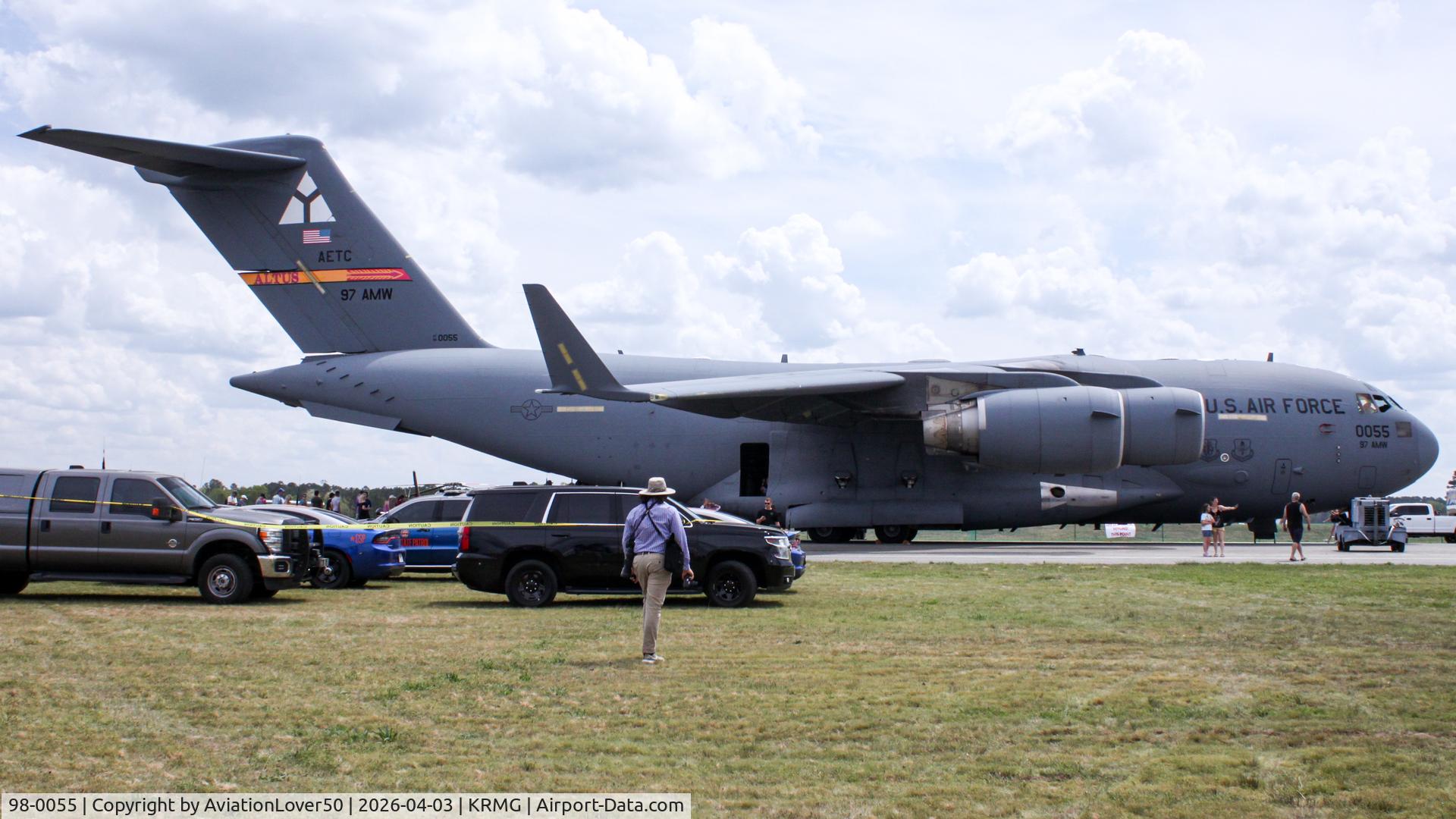 98-0055, 1998 Boeing C-17A Globemaster III C/N F-58/P-55, C-17A