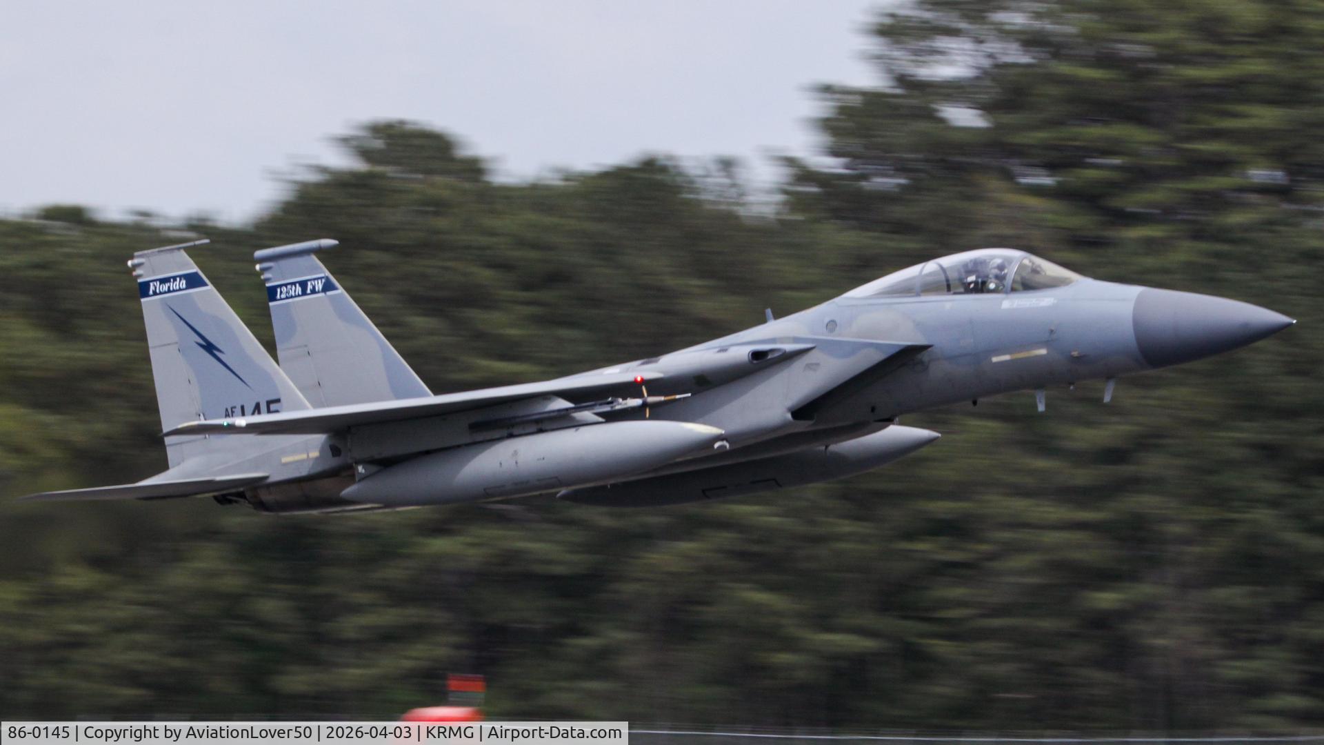 86-0145, 1986 McDonnell Douglas F-15C Eagle Eagle C/N 991/C373, F-15C