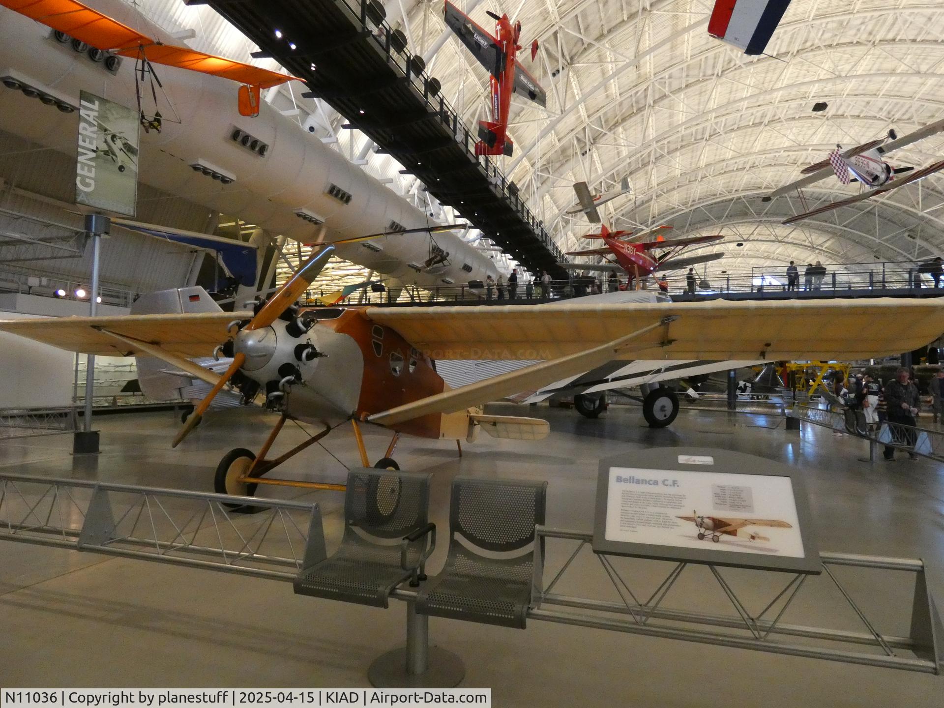 N11036, 1921 Bellanca CF C/N C56, Udvar-Hazy Center