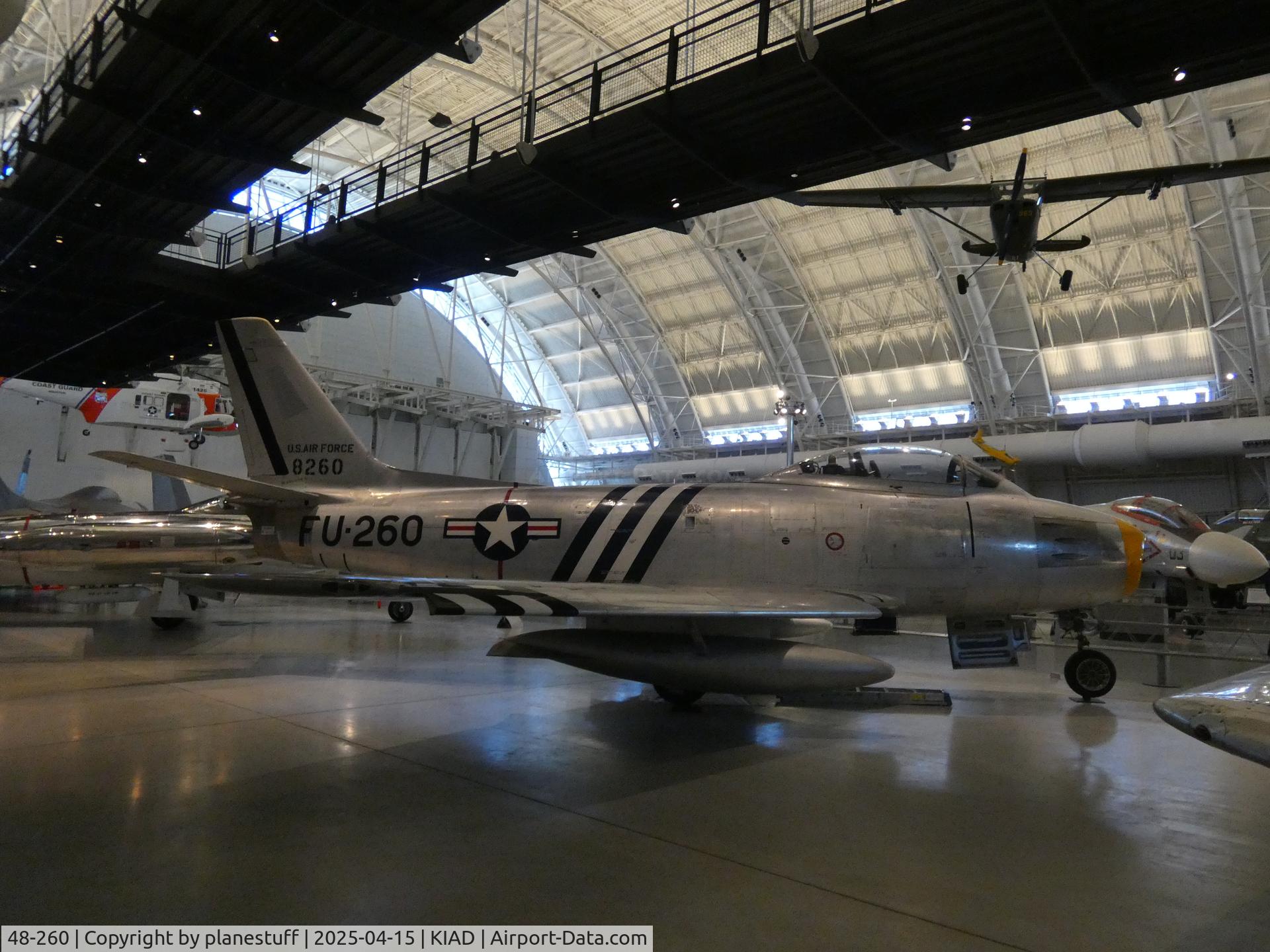 48-260, 1948 North American F-86A-5-NA Sabre, c/n 151-43629, Udvar-Hazy Center