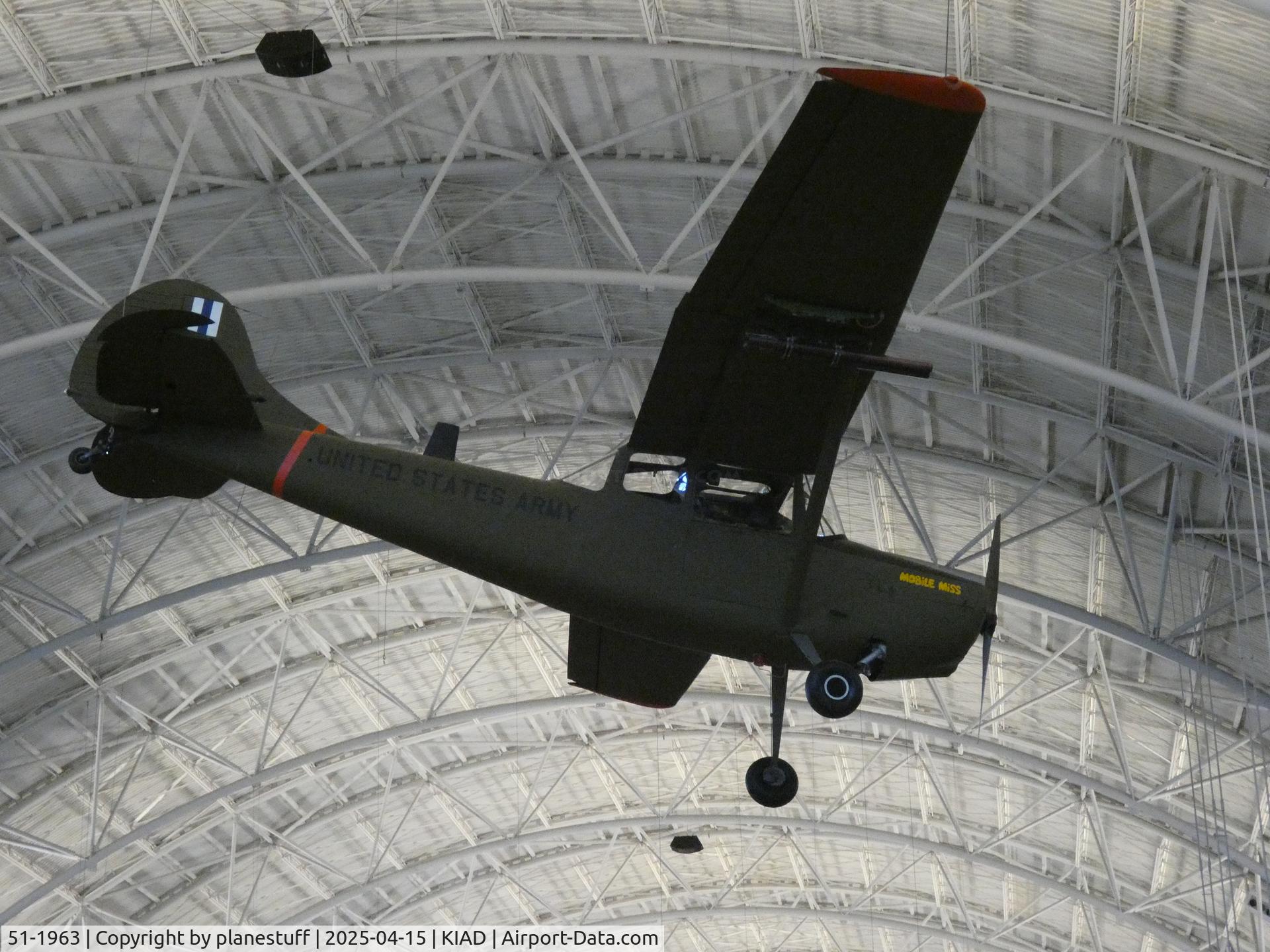 51-1963, Cessna O-1A Bird Dog C/N 22277, Udvar-Hazy Center