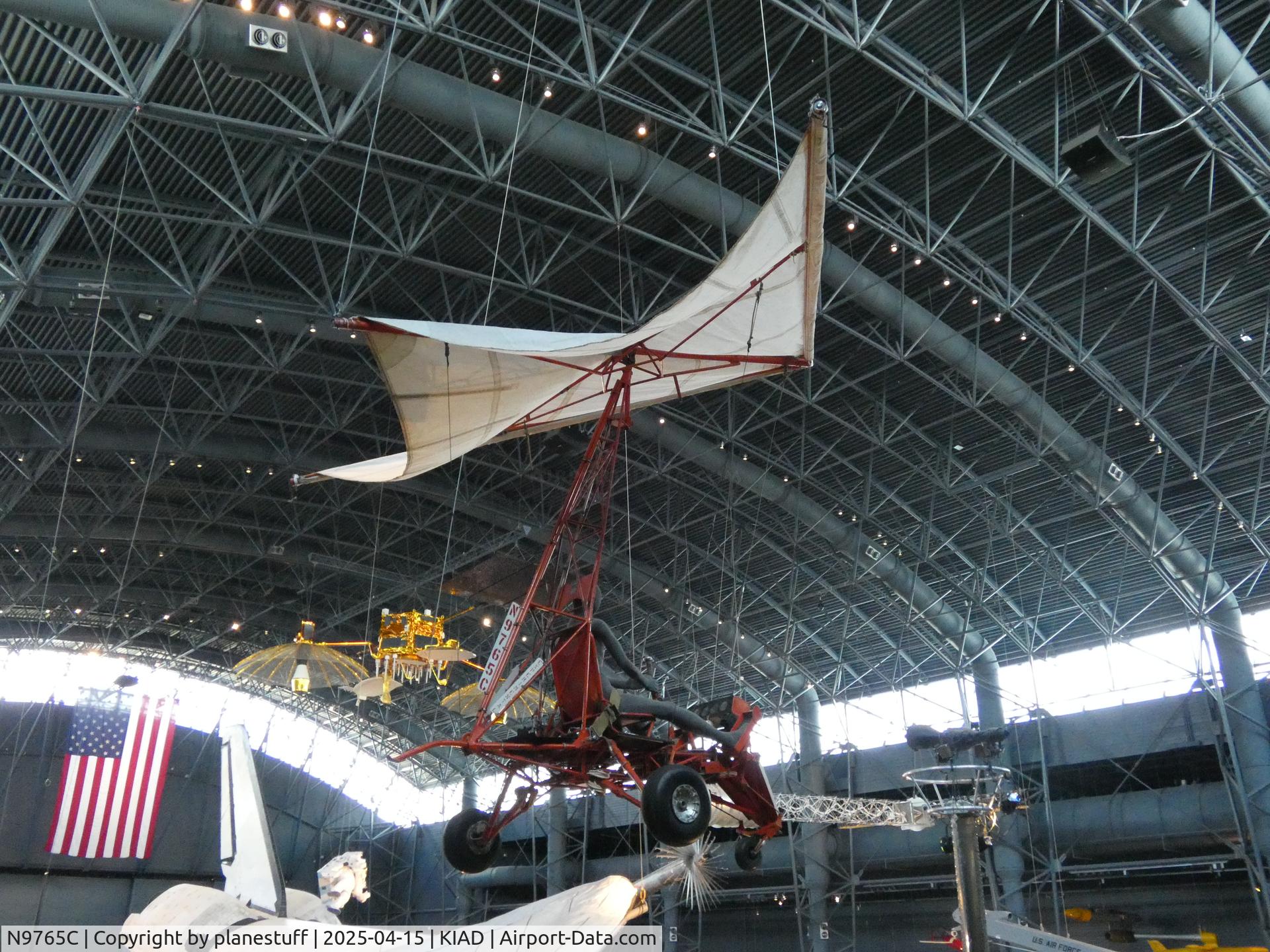 N9765C, 1962 Gemini Paraglider Research Vehicle 1-A, c/n 01, Udvar-Hazy Center