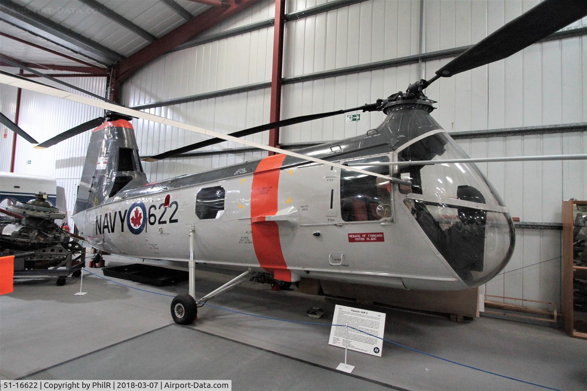 51-16622, 1954 Piasecki HUP-3 Retriever C/N 51, 51-16622 1954 Piasecki HUP-3 Retriever Helicopter Museum 
