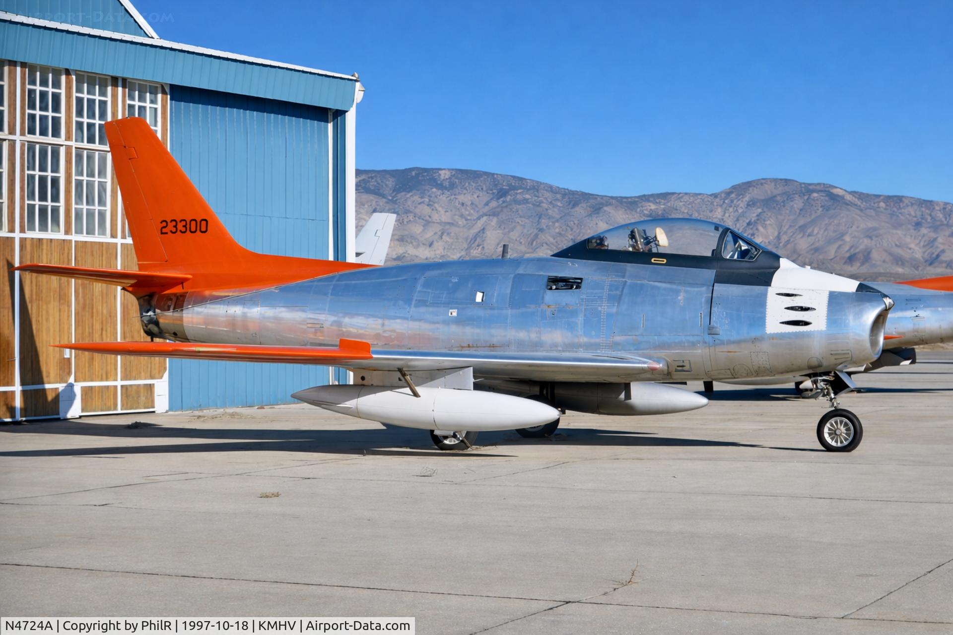 N4724A, Canadair CL-13 Sabre 5 C/N 1090, 23300 (N4724A) Canadair CL-13 (QF-86E) Sabre Mk 5 RCAF Kern Airport Mojave 17-