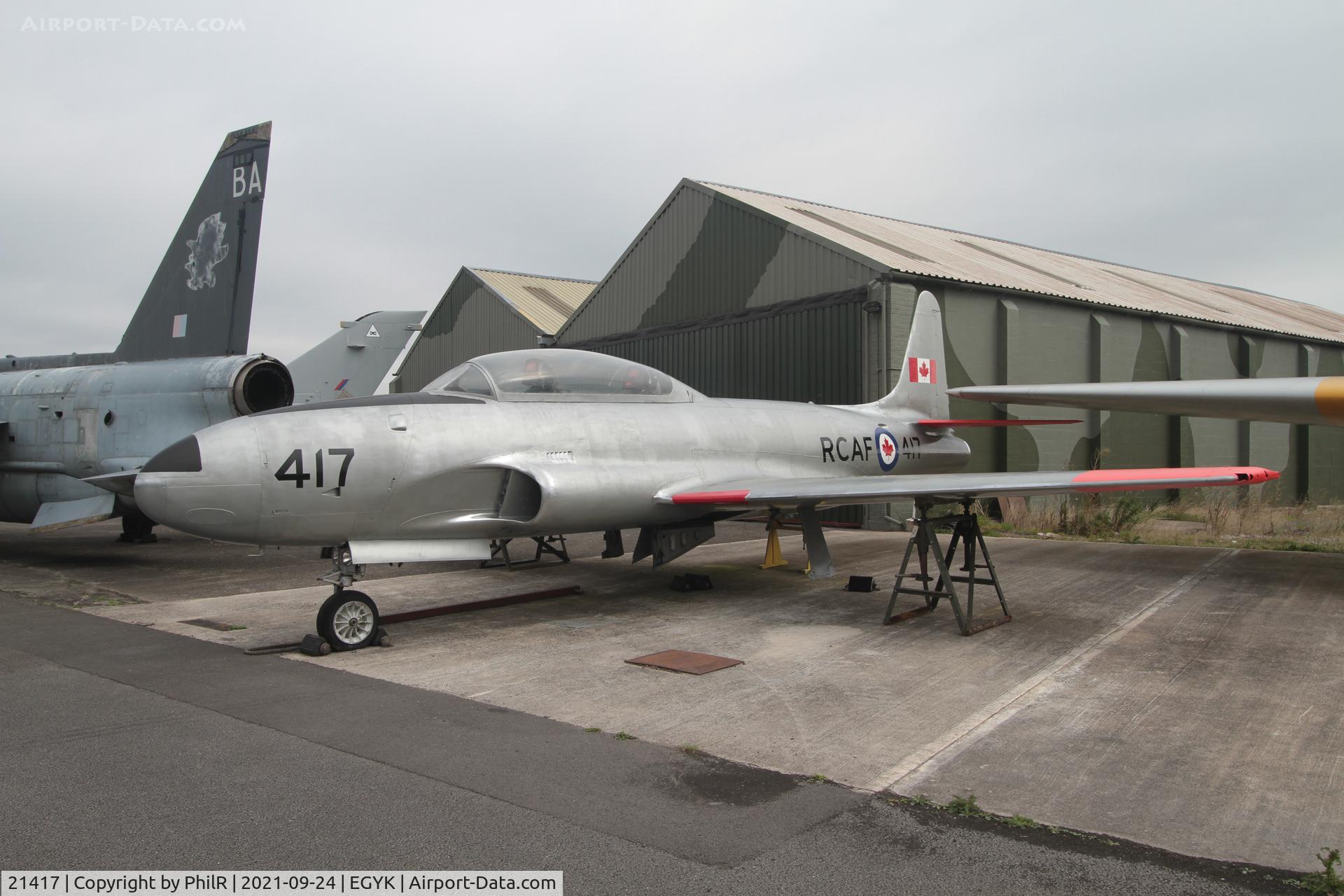 21417, Canadair CT-133 Silver Star 3 C/N T33-417, '21417' (133417) Canadair CT-133 Silver Star YAM Elvington 

