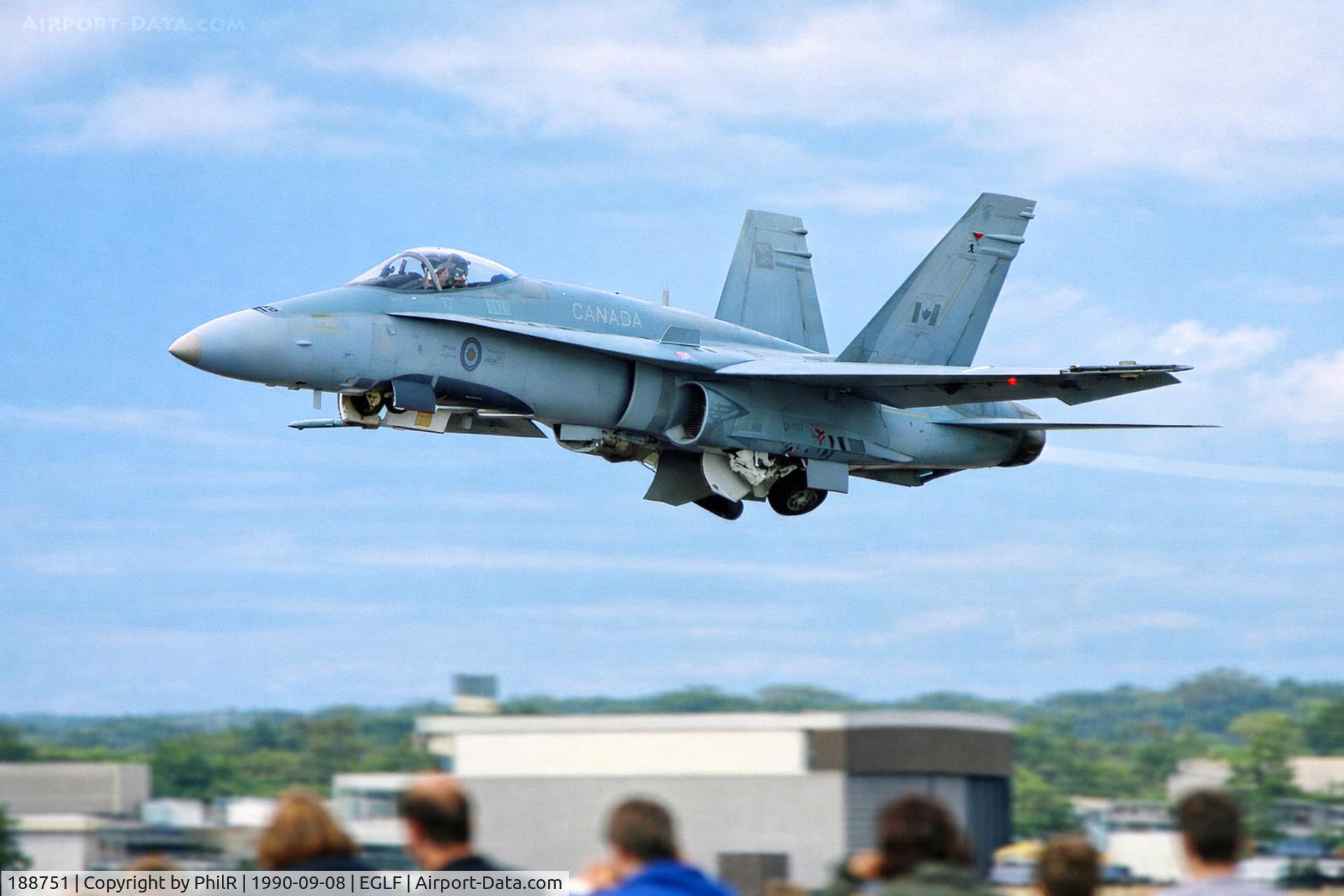 188751, McDonnell Douglas CF-188A Hornet C/N 0362/A303, 188751 1987 MD CF-188 Hornet RCAF SBAC 