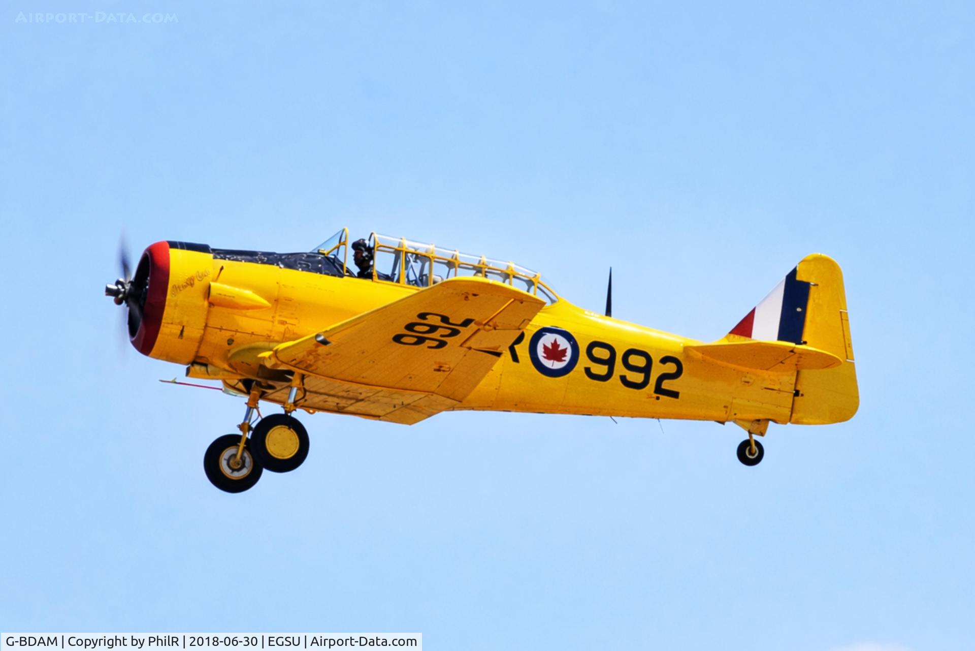 G-BDAM, 1943 Noorduyn AT-16 Harvard IIB C/N 14-726, G-BDAM 1943 Noorduyn AT-16 Harvard llB RCAF Duxford 
