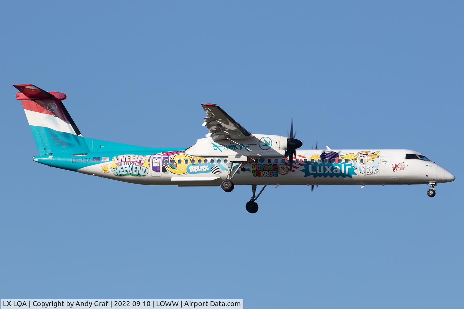 LX-LQA, 2014 De Havilland Canada DHC-8-402 Dash 8 C/N 4468, Luxair DHC8-400