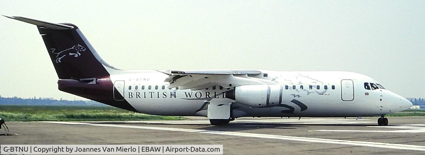 G-BTNU, 1990 British Aerospace BAe.146-300 C/N E3155, ex-slide