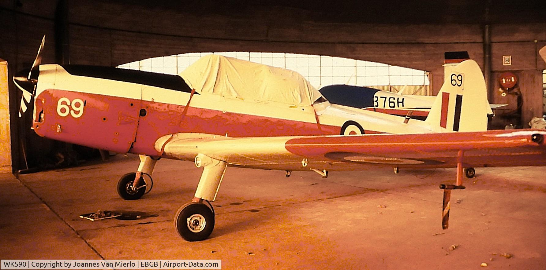 WK590, 1952 De Havilland DHC-1 Chipmunk T.10 C/N C1/0614, ex-slide