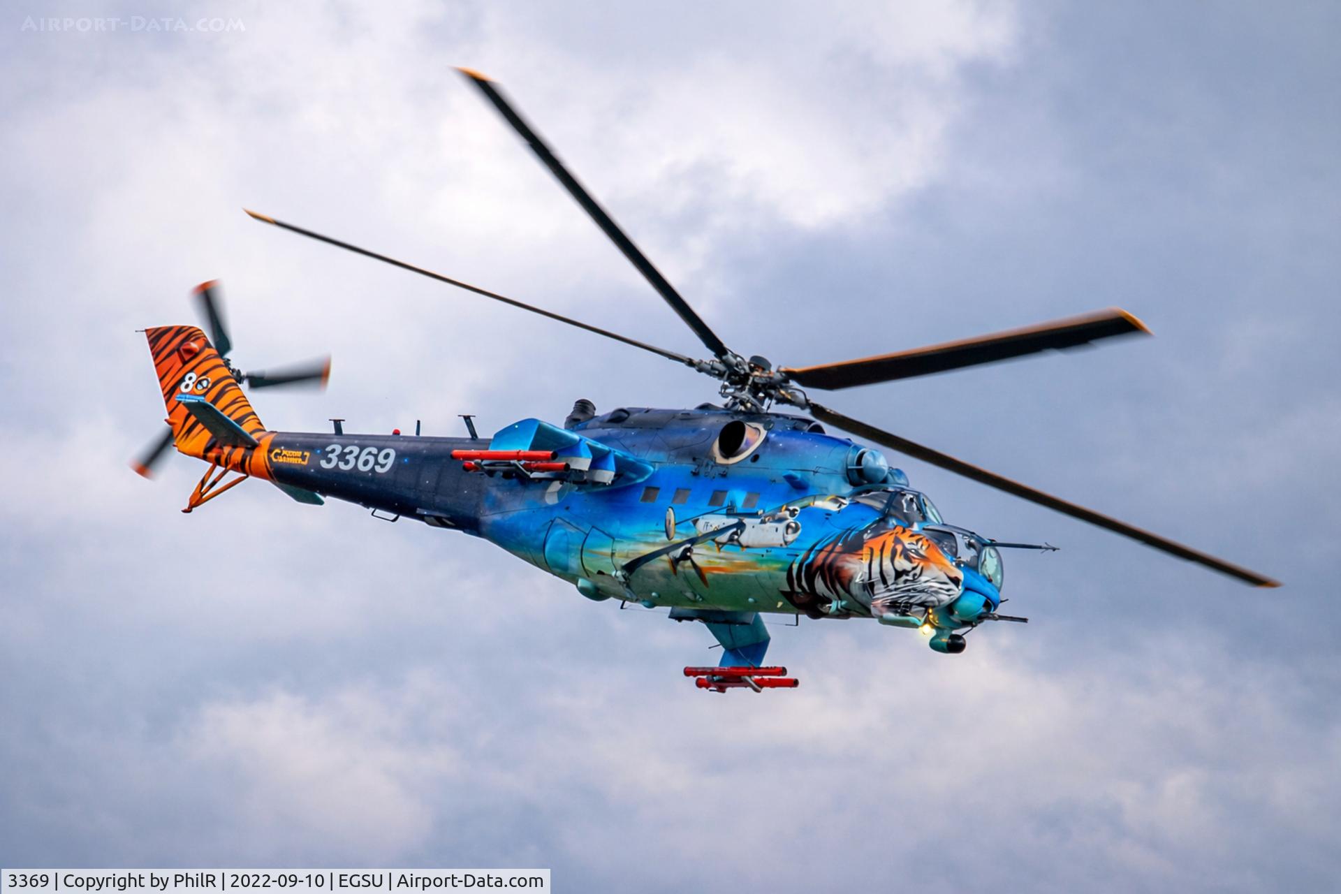 3369, Mil Mi-35 Hind E C/N 203369, 3369 Mil Mi-35 Hind E Czech Air Force BoB Display Duxford 
