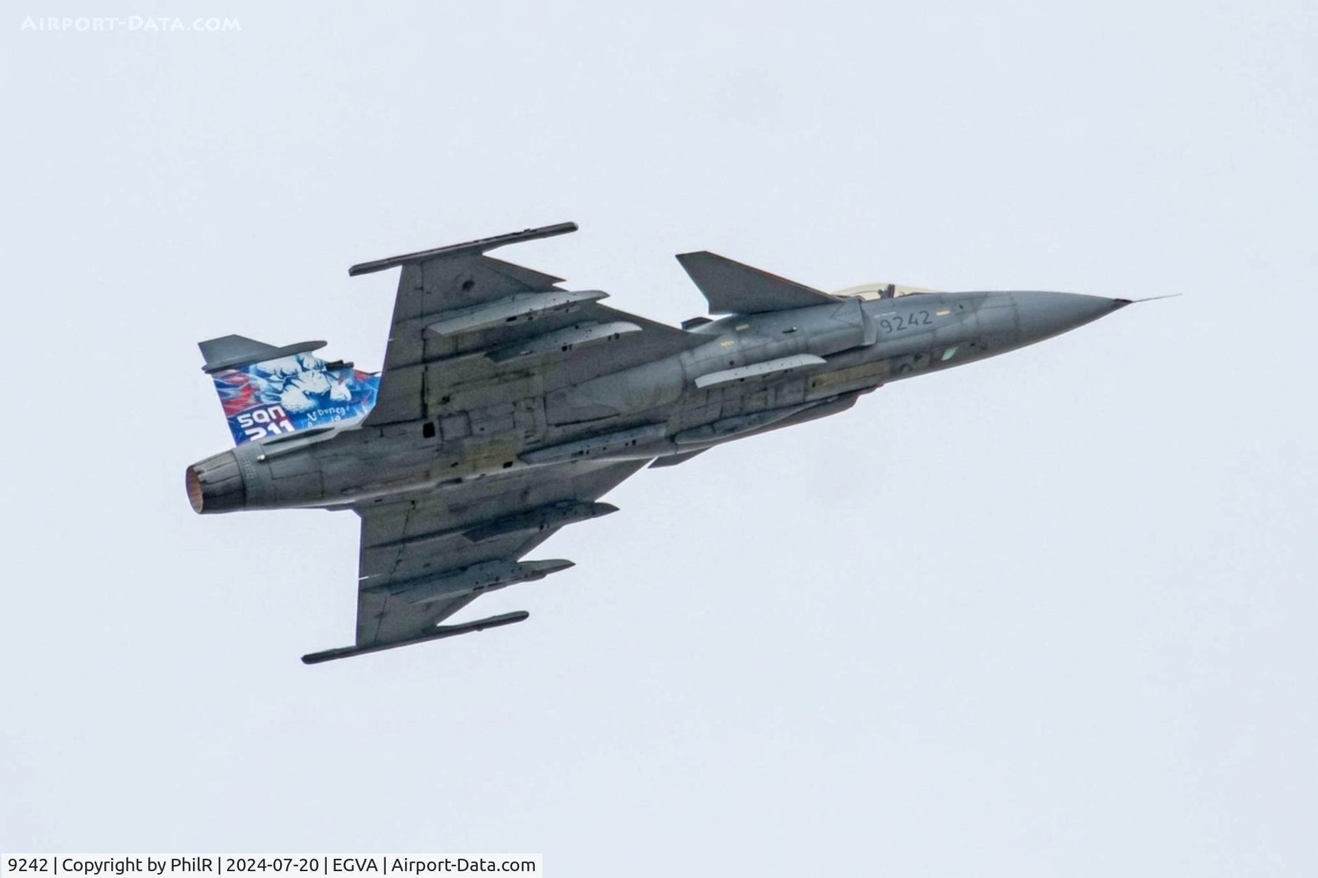 9242, Saab JAS-39C Gripen C/N 39242, 9242 SAAB JAS-39C Gripen Czech Air Force RIAT RAF Fairford 
