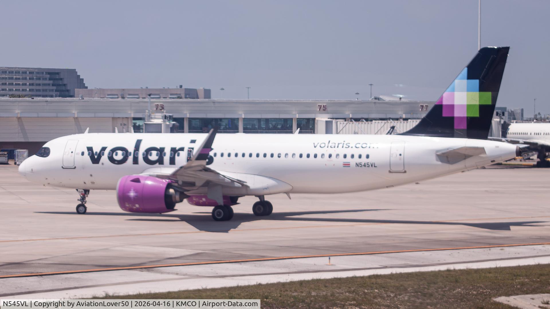 N545VL, 2021 Airbus A320-271N C/N 10495, Volaris Costa Rica A320neo