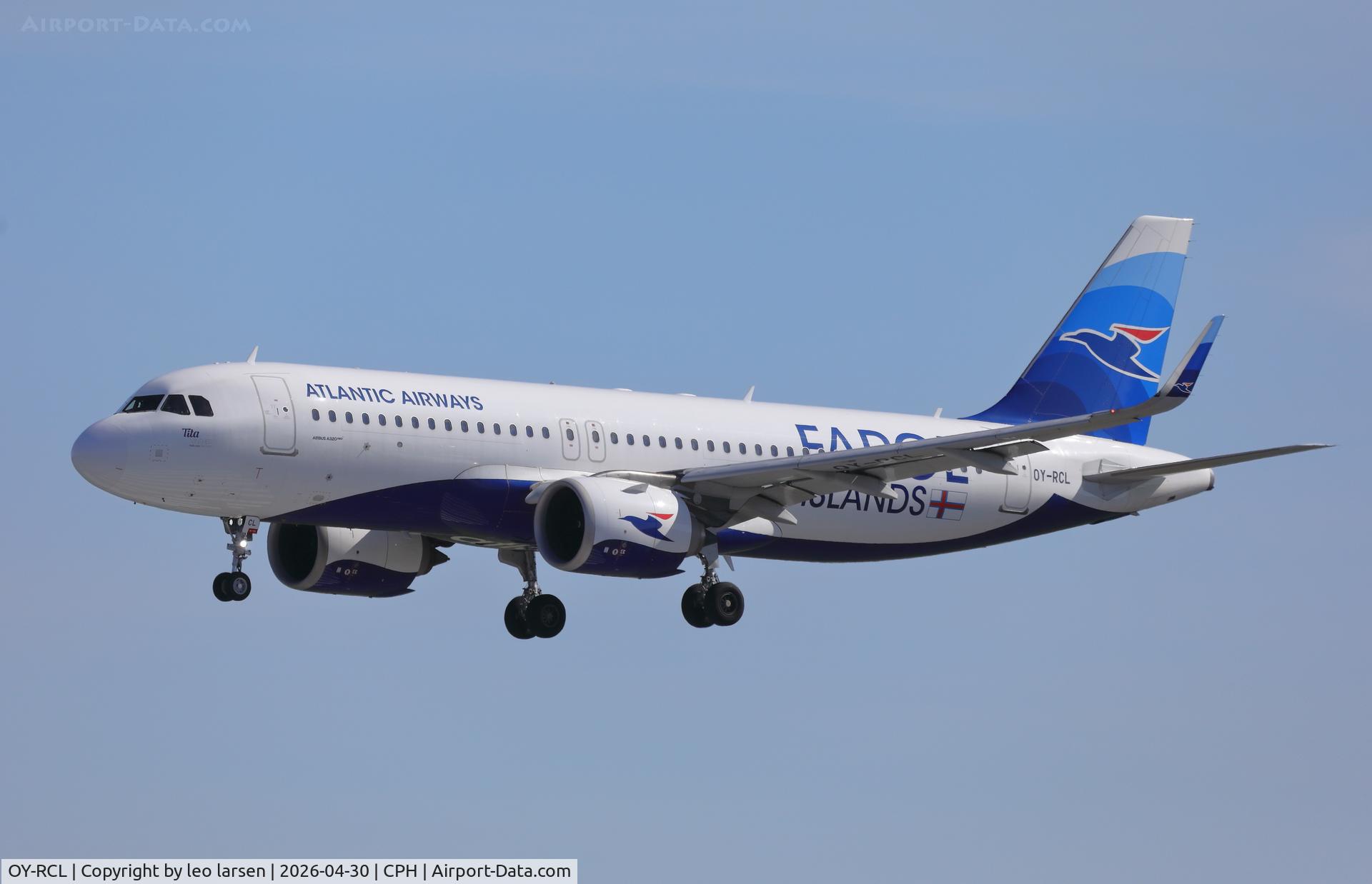 OY-RCL, 2020 Airbus A320-251N C/N 10006, Copenhagen 30.4.2026