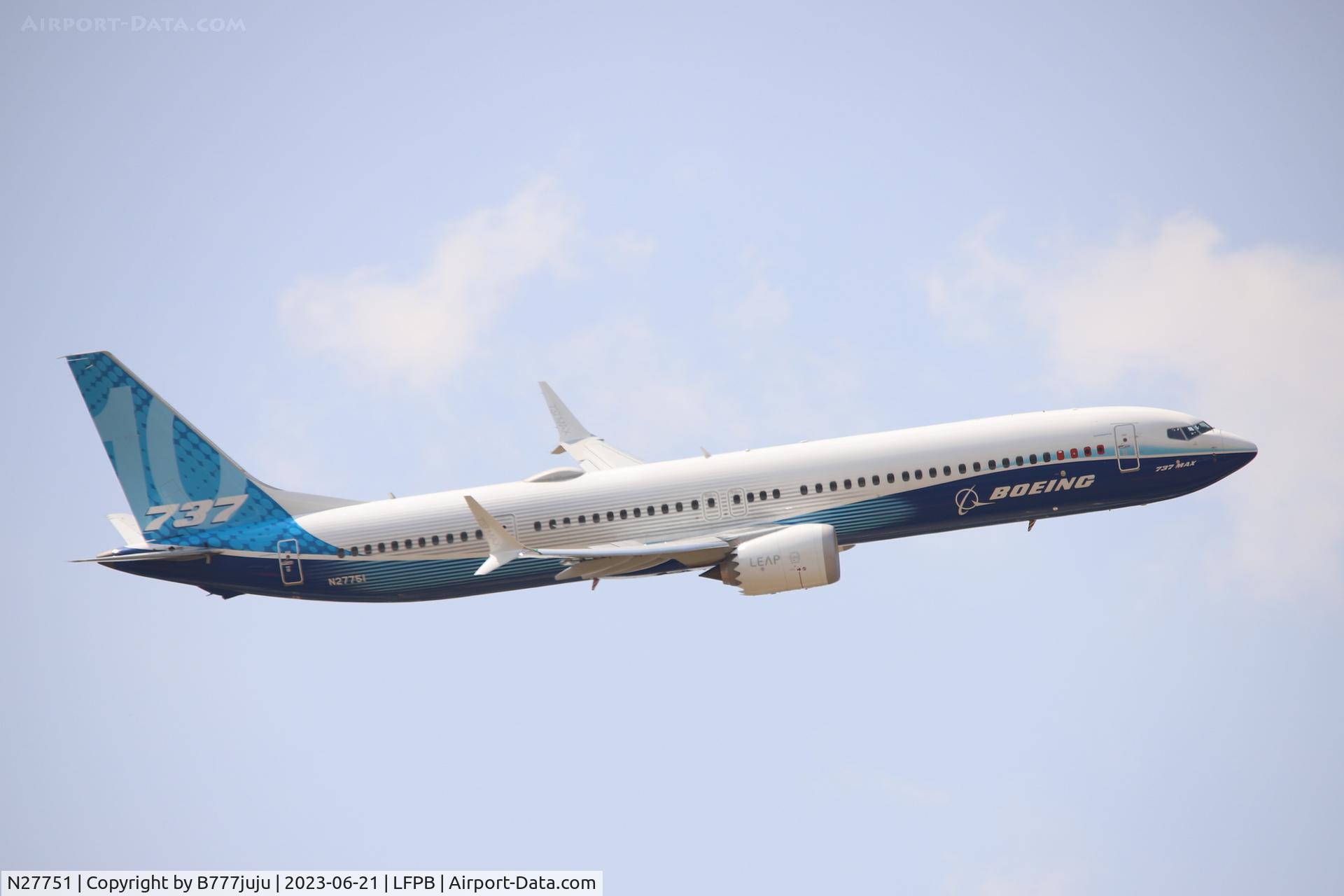 N27751, 2019 Boeing 737-10 C/N 66122, at SIAE 2023