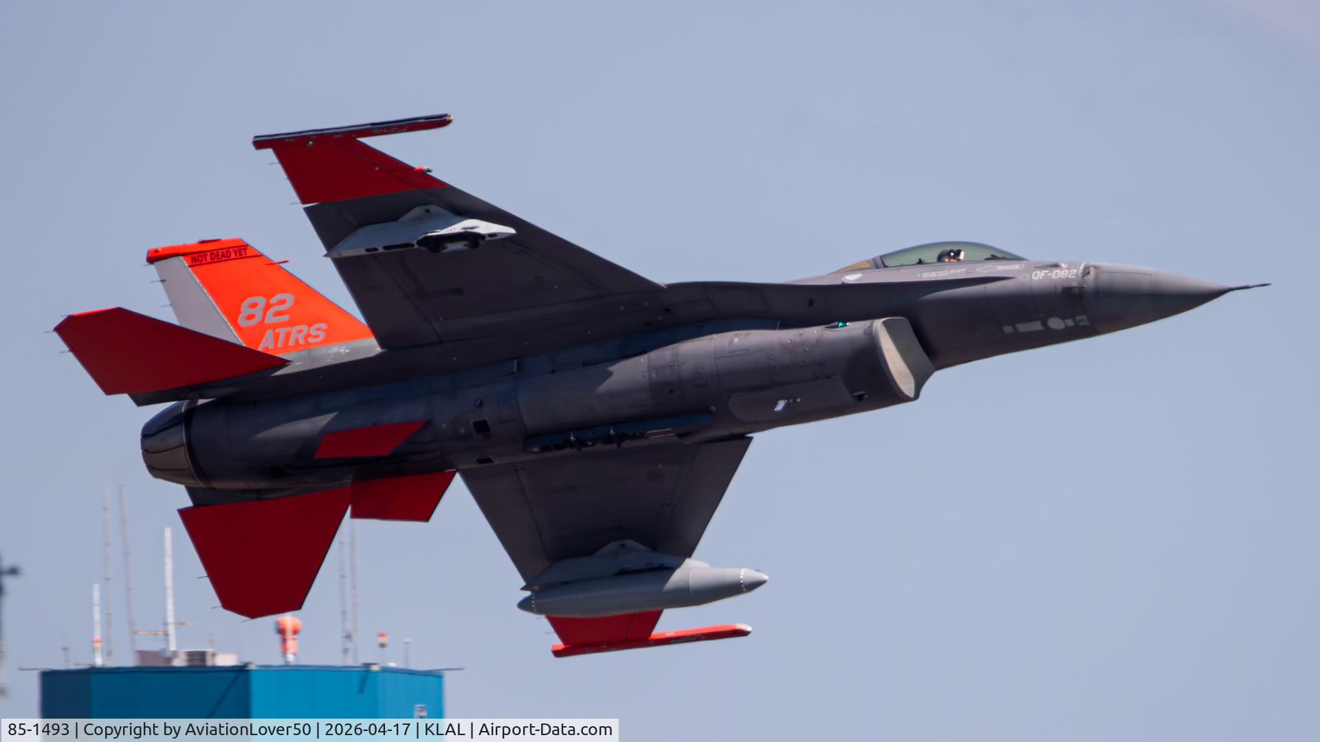 85-1493, 1985 General Dynamics F-16C Fighting Falcon C/N 5C-273, QF-16C