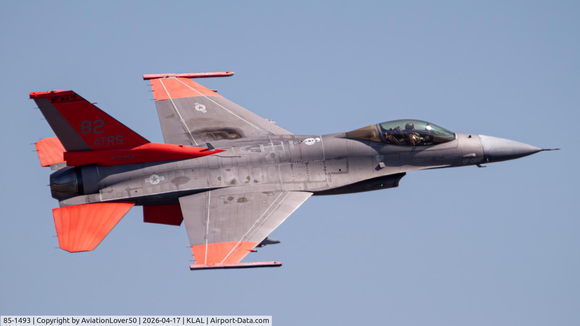 85-1493, 1985 General Dynamics F-16C Fighting Falcon C/N 5C-273, QF-16C