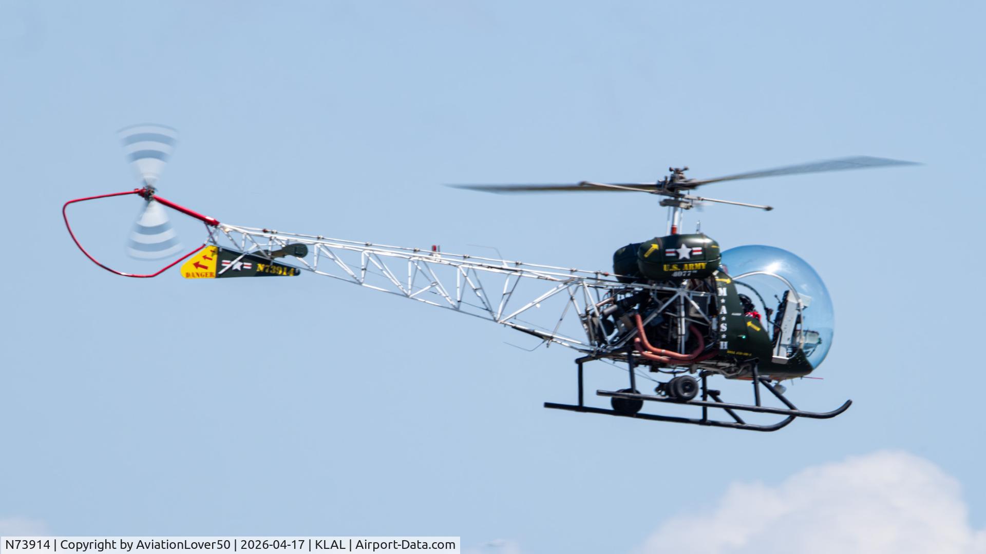 N73914, 1963 Bell 47G-3B-1 Sioux C/N 2800, Bell 47G
