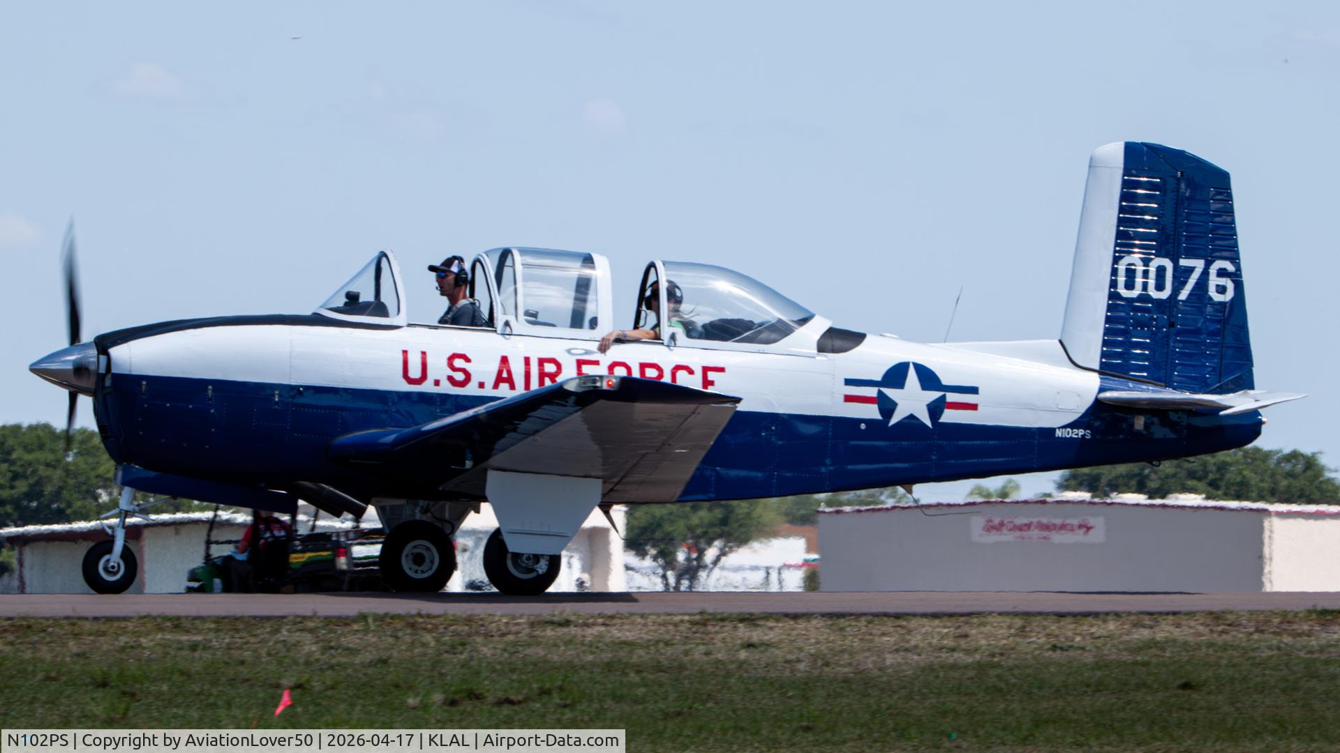 N102PS, 1953 Beech T-34A (A45) Mentor Mentor C/N G-76, T-34A