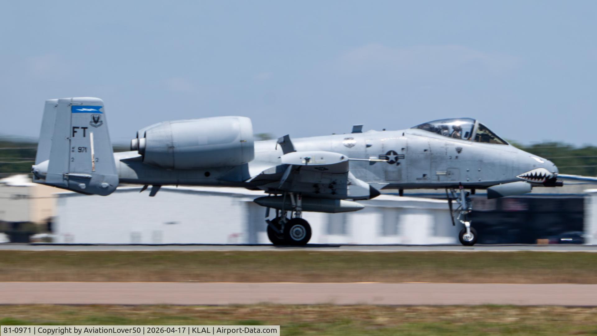 81-0971, Fairchild Repubic A-10C Thunderbolt II C/N A10-0665, A-10C