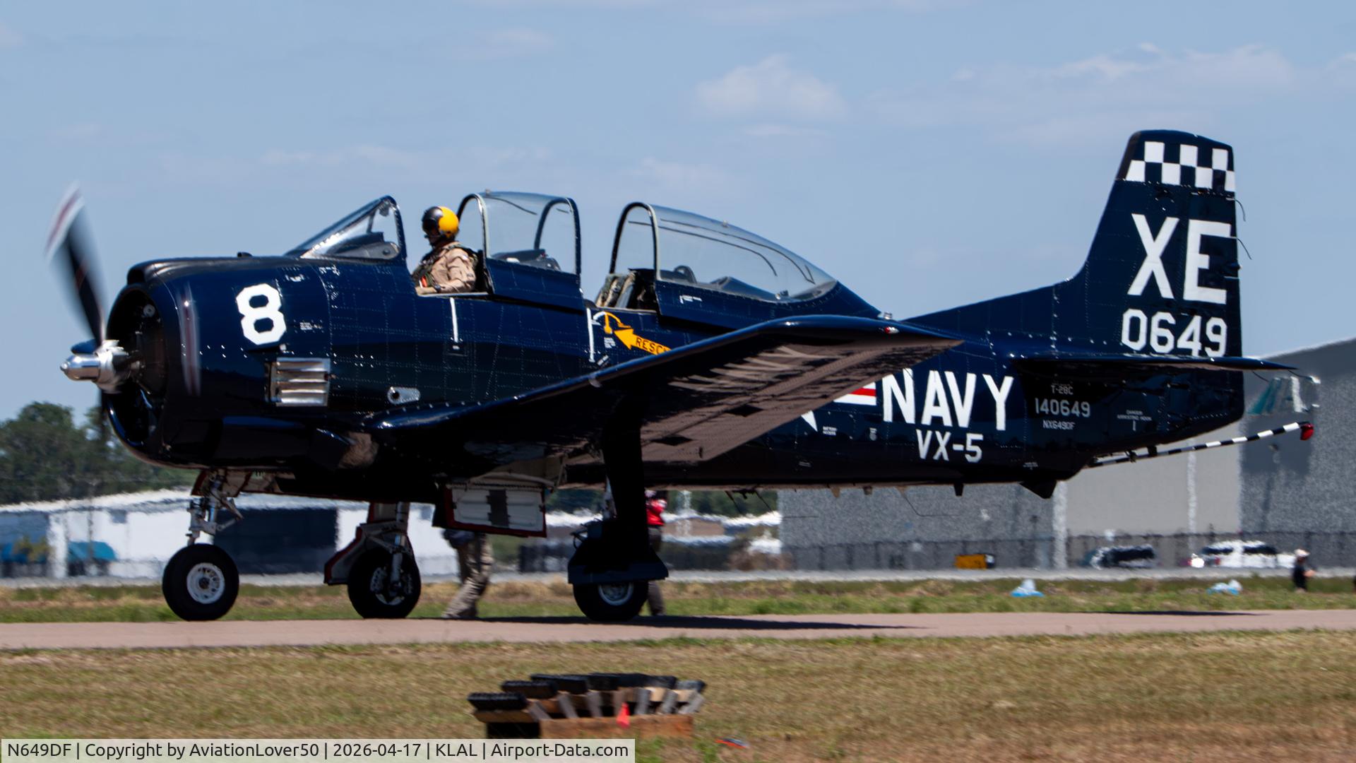 N649DF, 1957 North American T-28C Trojan C/N 226-226 (140649), T-28C