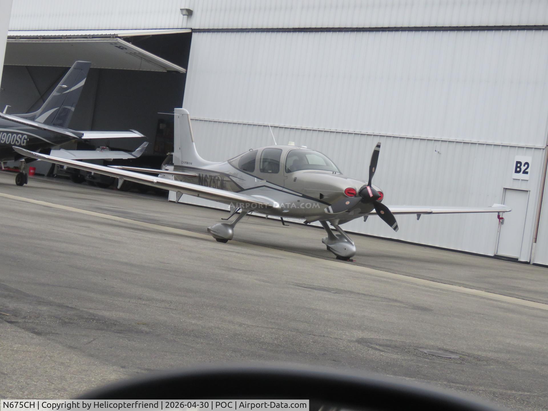 N675CH, 2017 Cirrus SR22 G6 Turbo GTS C/N 1648, Parked outside hanger