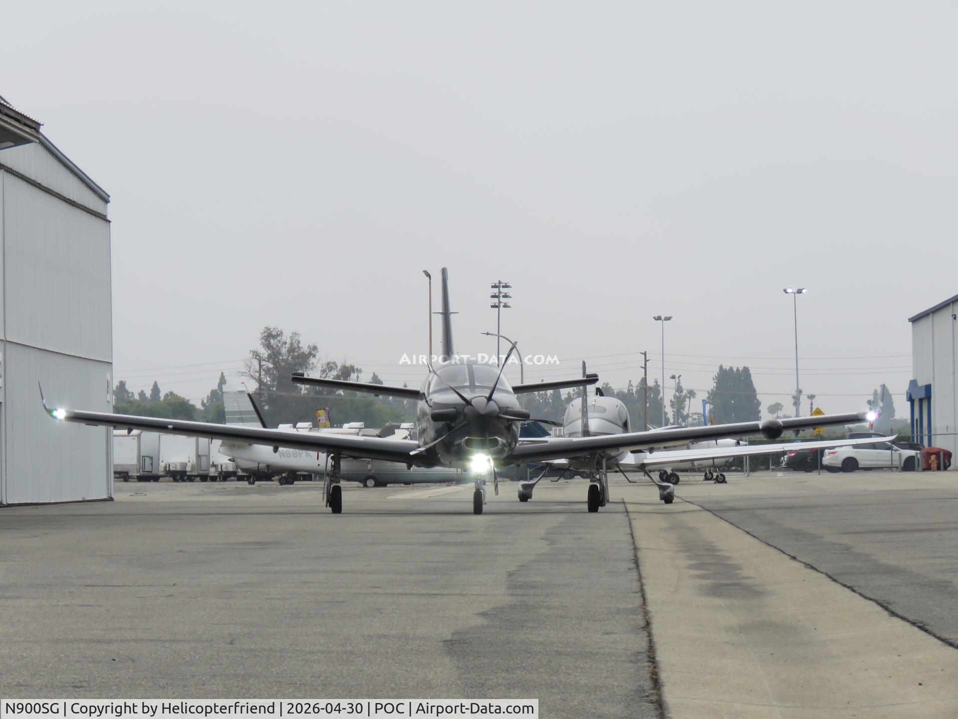 N900SG, 2014 Socata TBM 700 (950) C/N 1014, Lights on just before starting up