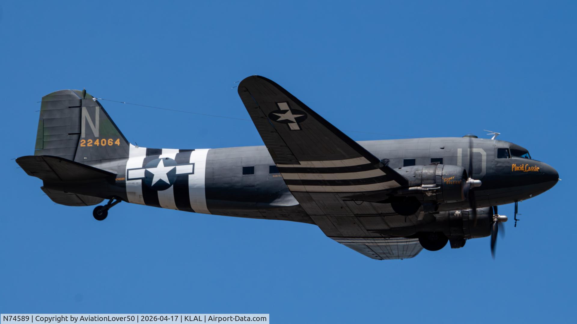 N74589, 1943 Douglas DC3C-S1C3G (C-47A) C/N 9926, DC-3C