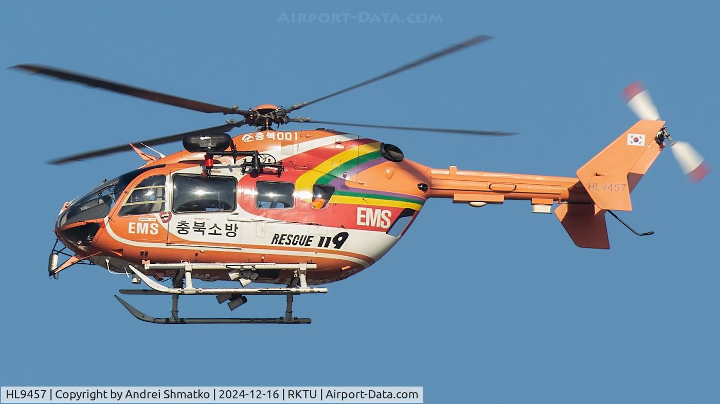 HL9457, Kawasaki BK117 C-2 C/N 4007, Routine mission.