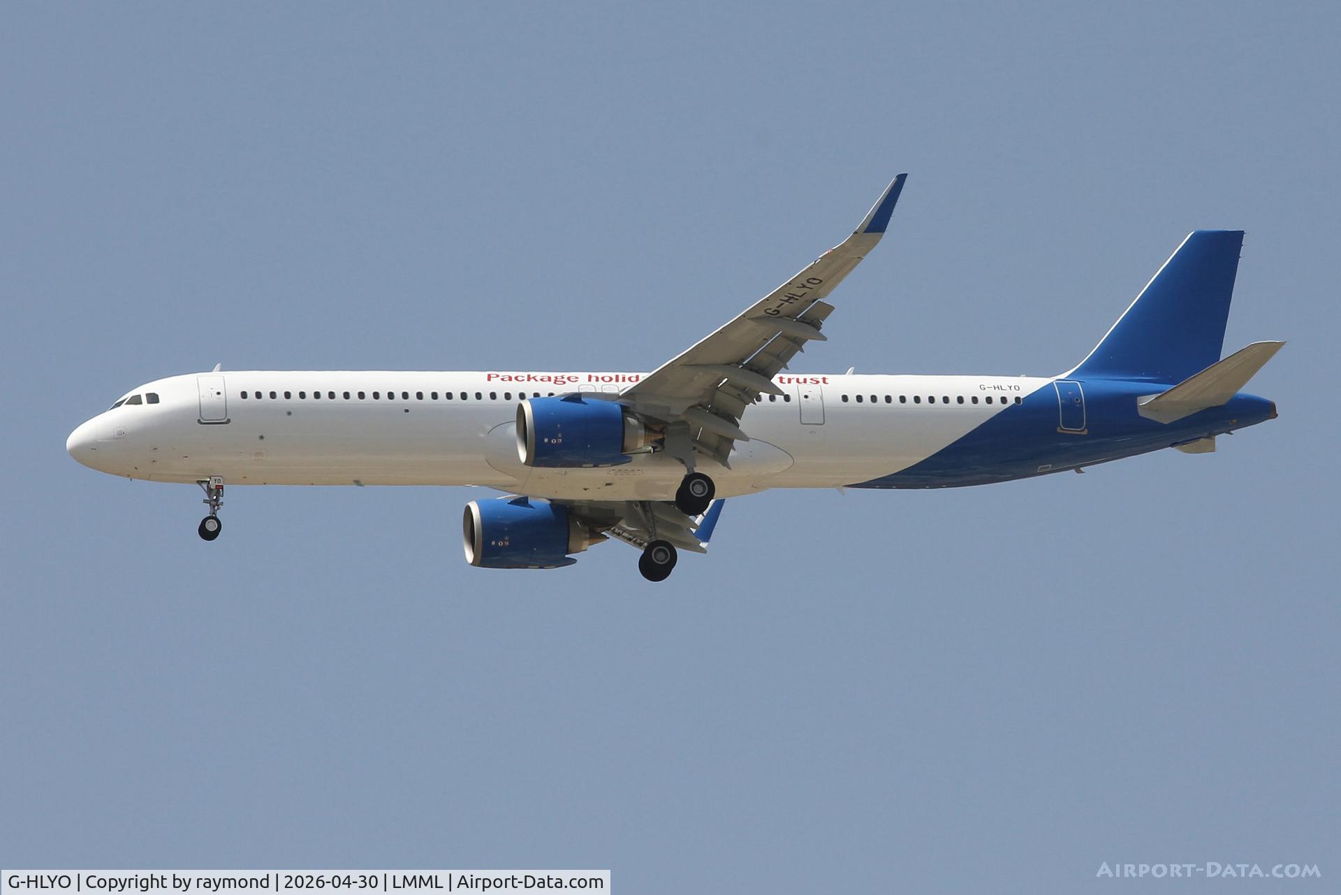 G-HLYO, Airbus A321-251NX C/N 13081, A new aircraft for Jet2 is Airbus A321-251NX reg G-HLYO seen here landing in Malta RW13.