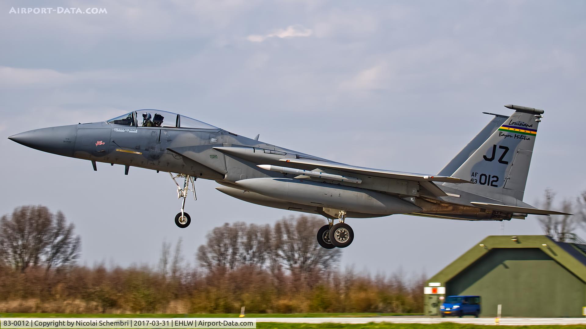 83-0012, 1983 McDonnell Douglas F-15C Eagle C/N 0858/C272, Operation Frisian Flag 2017