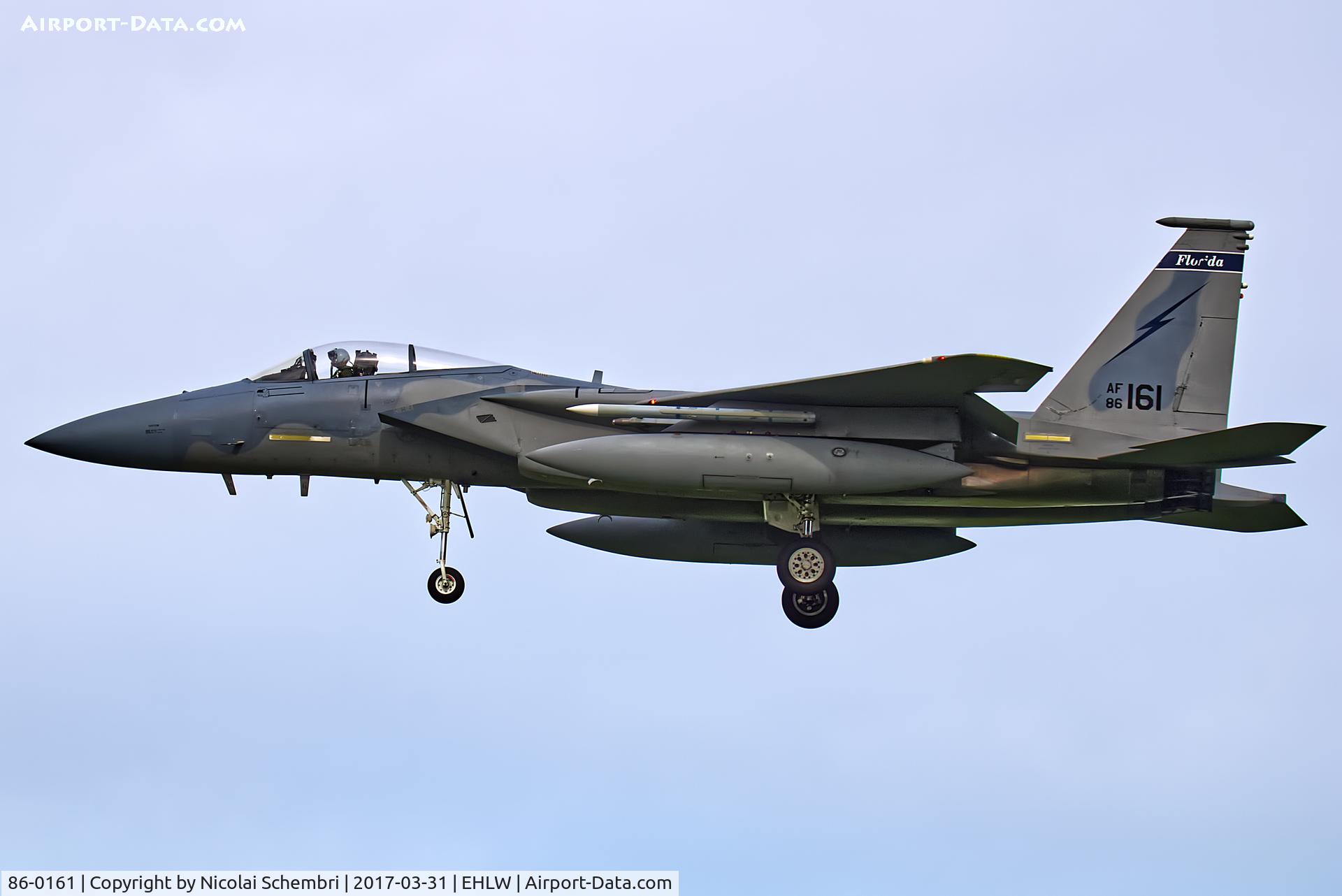 86-0161, 1986 McDonnell Douglas F-15C Eagle C/N 1008/C389, Operation Frisian Flag 2017