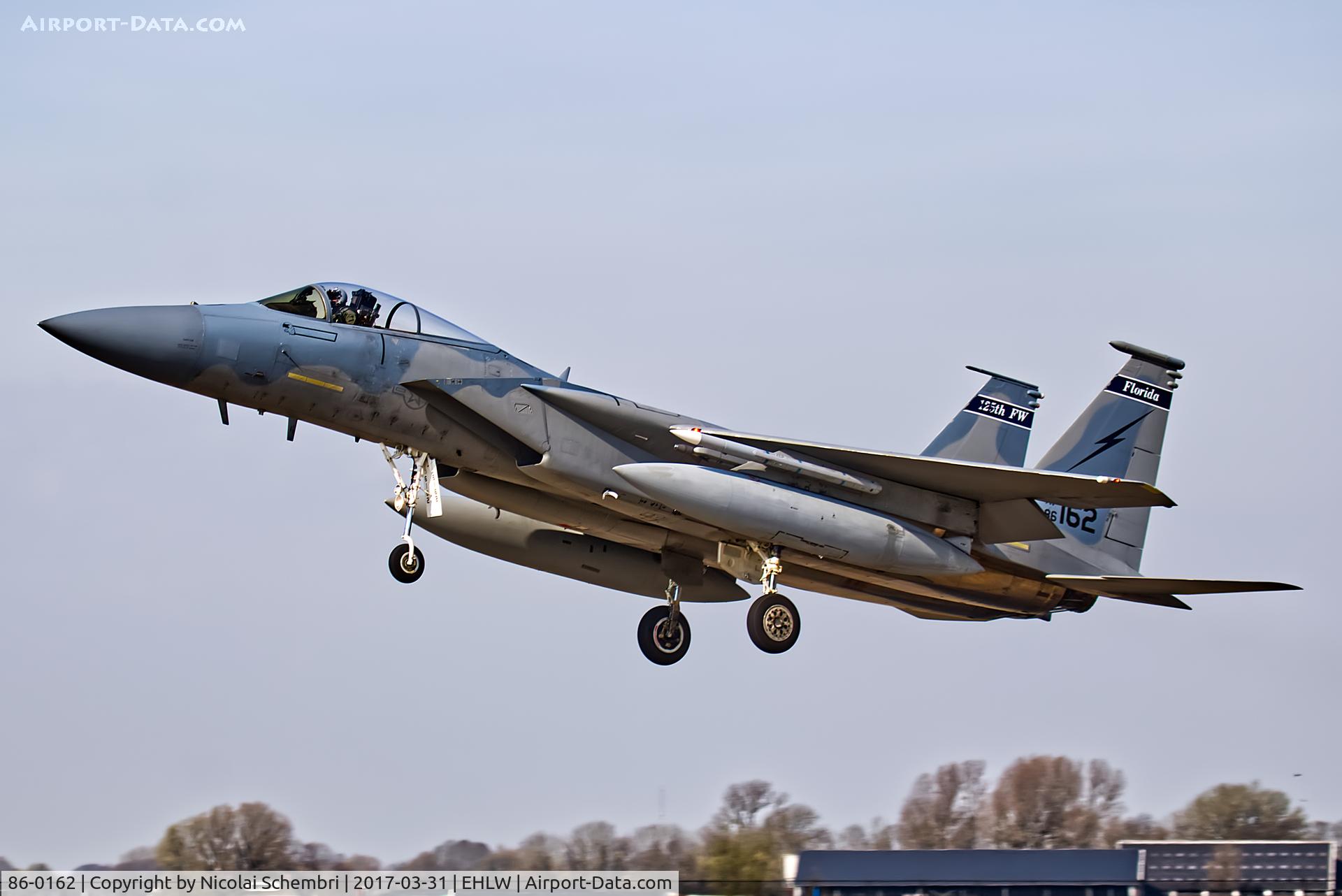 86-0162, 1986 McDonnell Douglas F-15C Eagle C/N 1009/C390, Operation Frisian Flag 2017