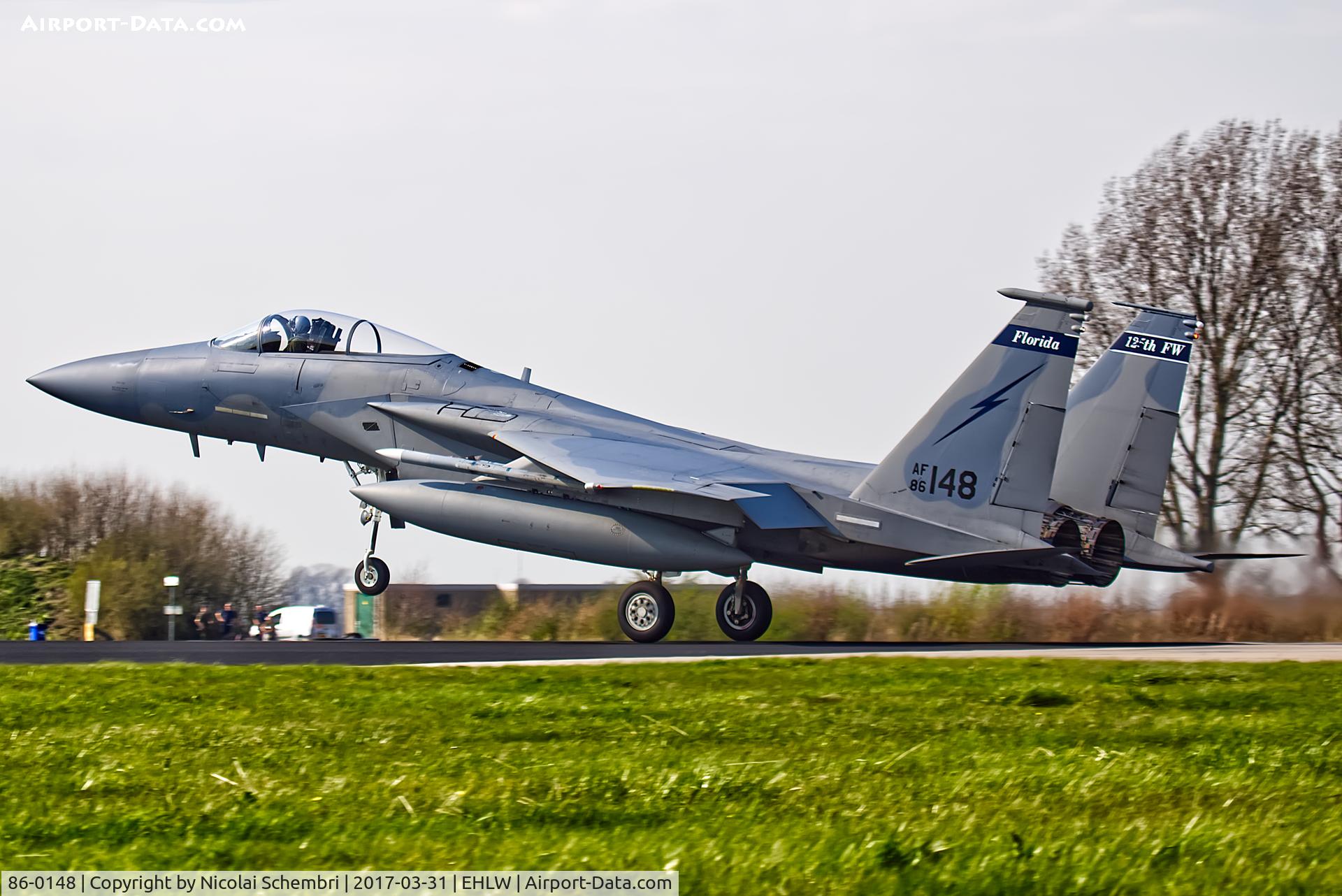 86-0148, 1986 McDonnell Douglas F-15C Eagle Eagle C/N 995/C376, Operation Frisian Flag 2017
