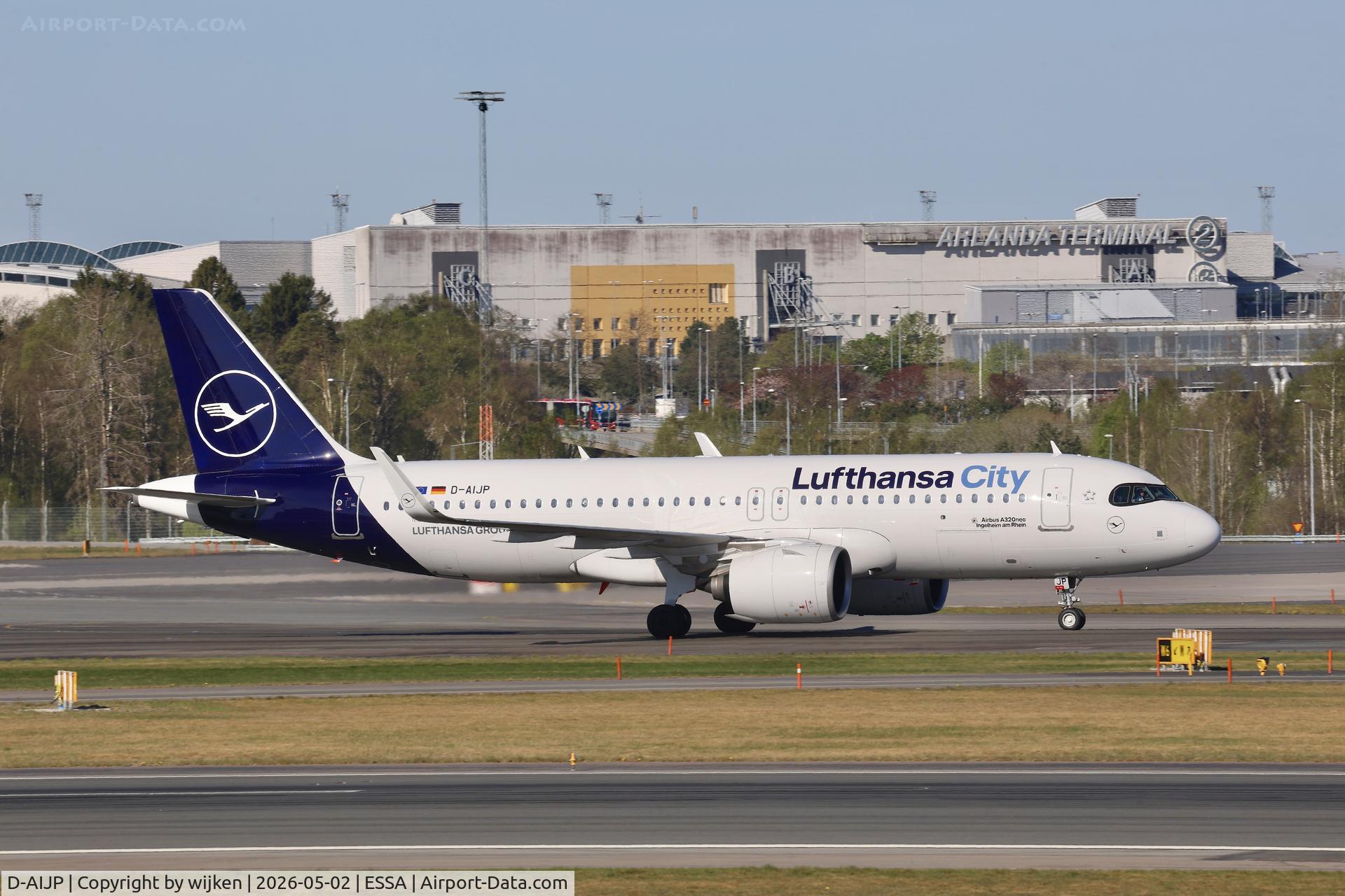 D-AIJP, 2025 Airbus A320-271N C/N 12540, Twy W