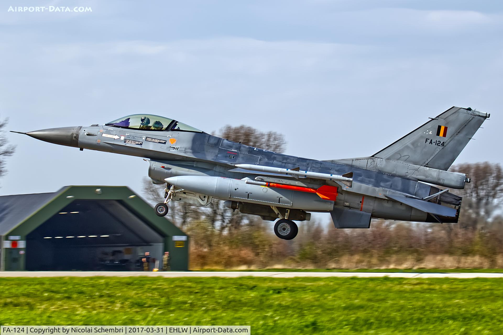 FA-124, SABCA F-16AM Fighting Falcon C/N 6H-124, Operation Frisian Flag 2017