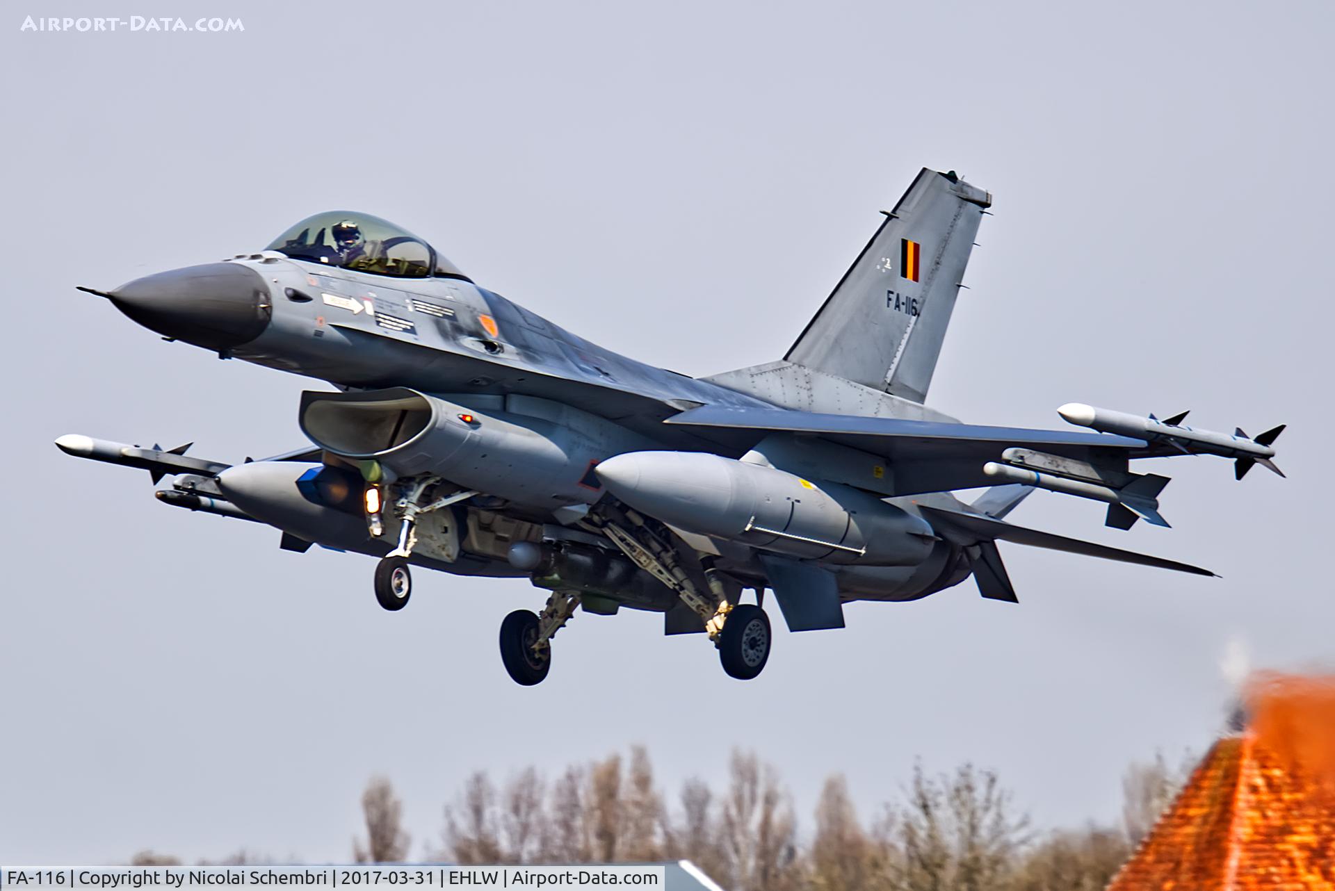 FA-116, 1980 SABCA F-16AM Fighting Falcon C/N 6H-116, Operation Frisian Flag 2017