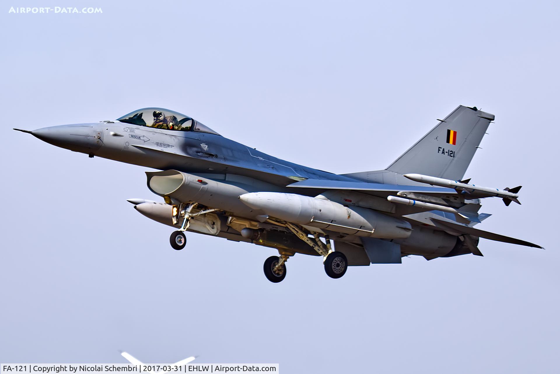 FA-121, SABCA F-16AM Fighting Falcon C/N 6H-121, Operation Frisian Flag 2017