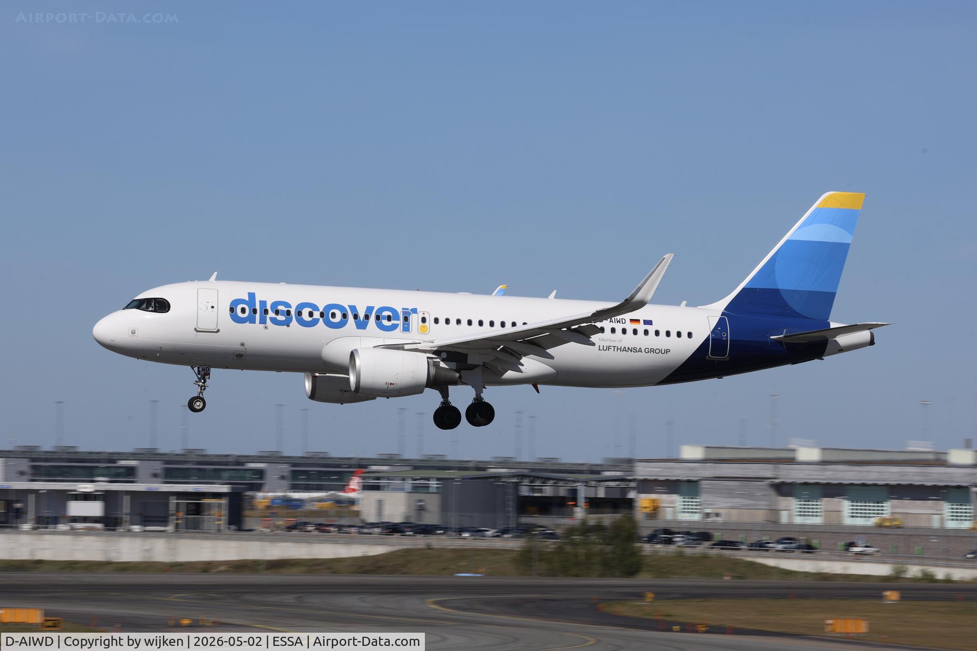 D-AIWD, 2018 Airbus A320-214 C/N 8672, Rwy 19L