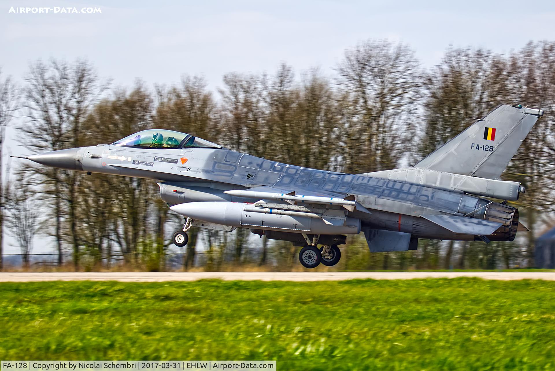 FA-128, SABCA F-16AM Fighting Falcon C/N 6H-128, Operation Frisian Flag 2017