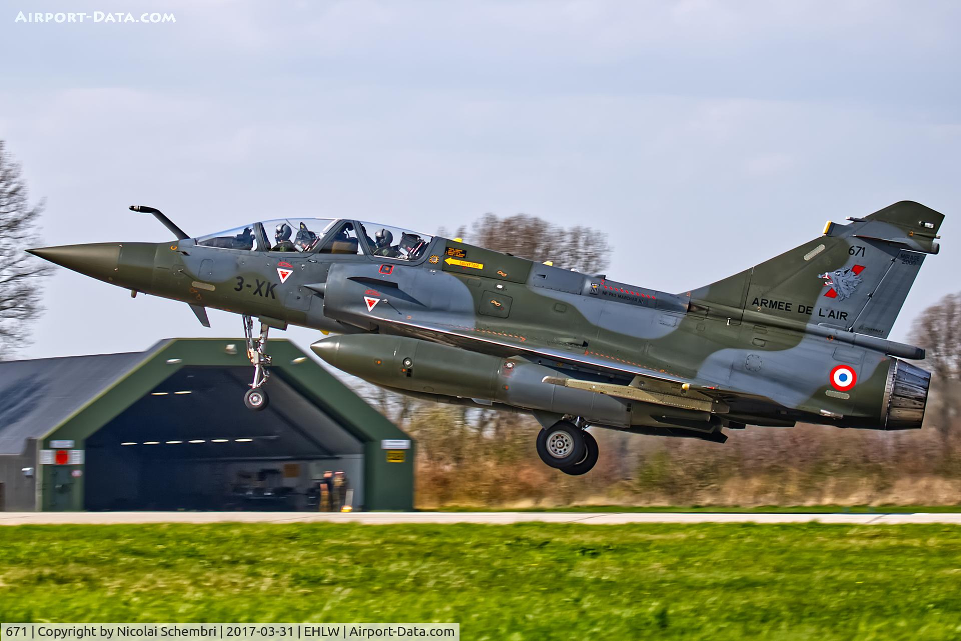 671, Dassault Mirage 2000D C/N 545, Operation Frisian Flag 2017