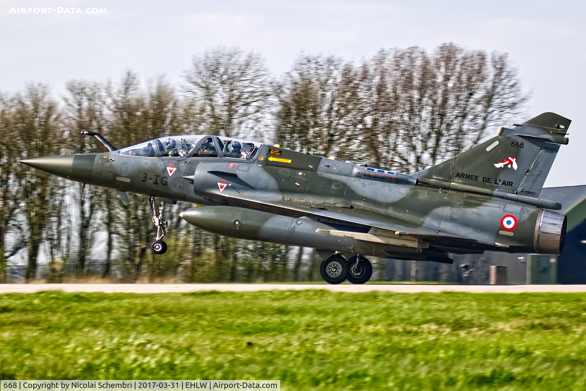 668, Dassault Mirage 2000D C/N 542, Operation Frisian Flag 2017