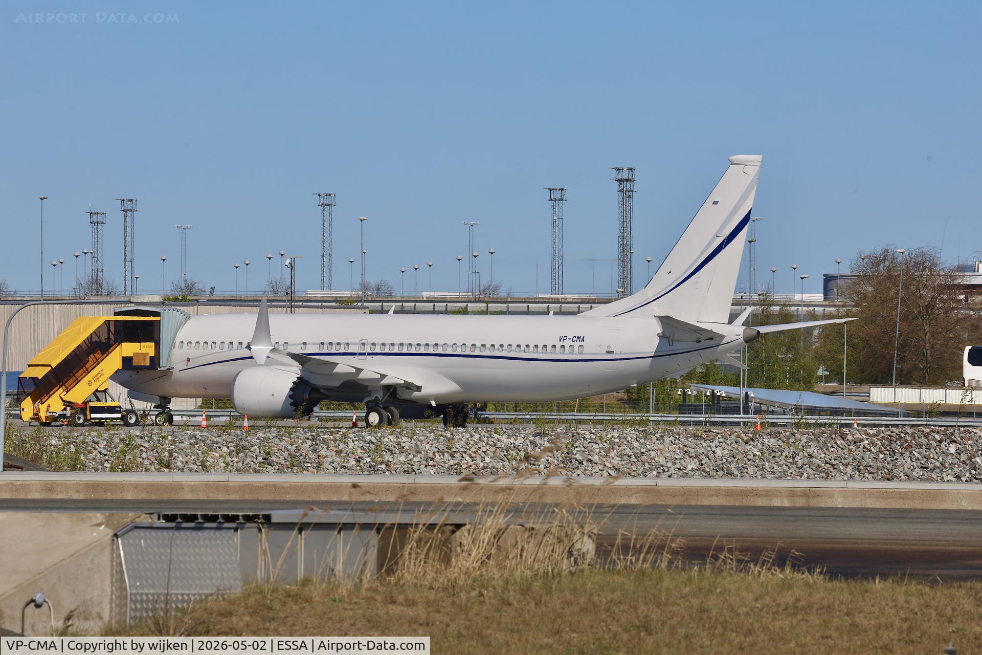 VP-CMA, 2018 Boeing 737-8 MAX BBJ C/N 62743, Ramp E